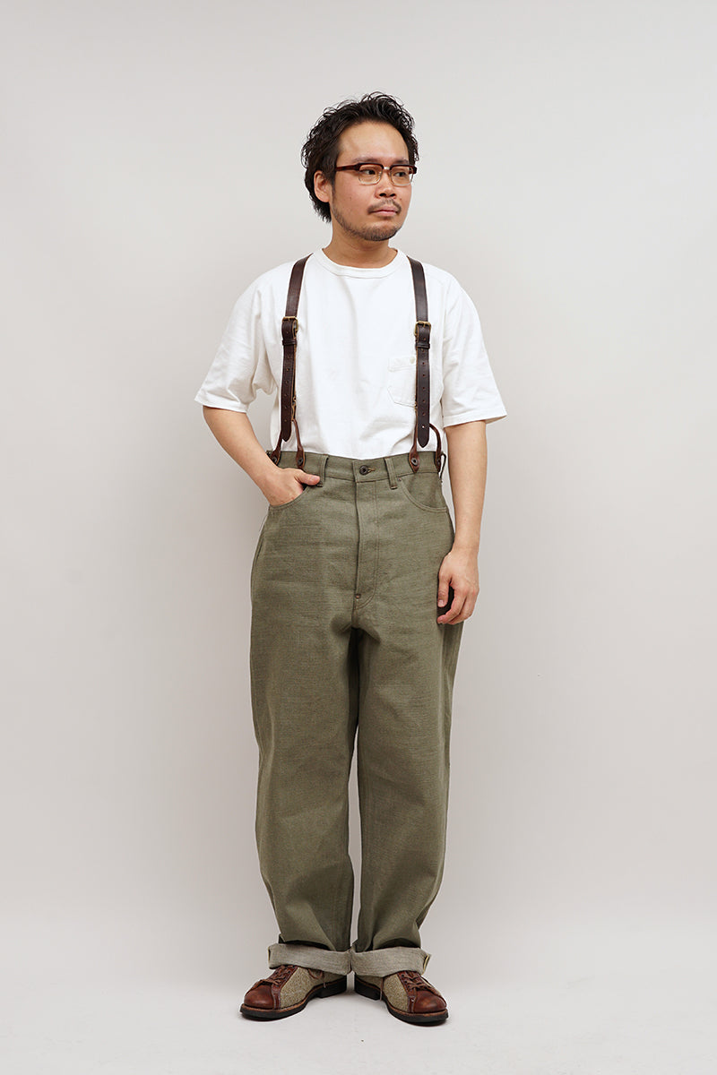 RAILMAN DENIM PANT - GREEN