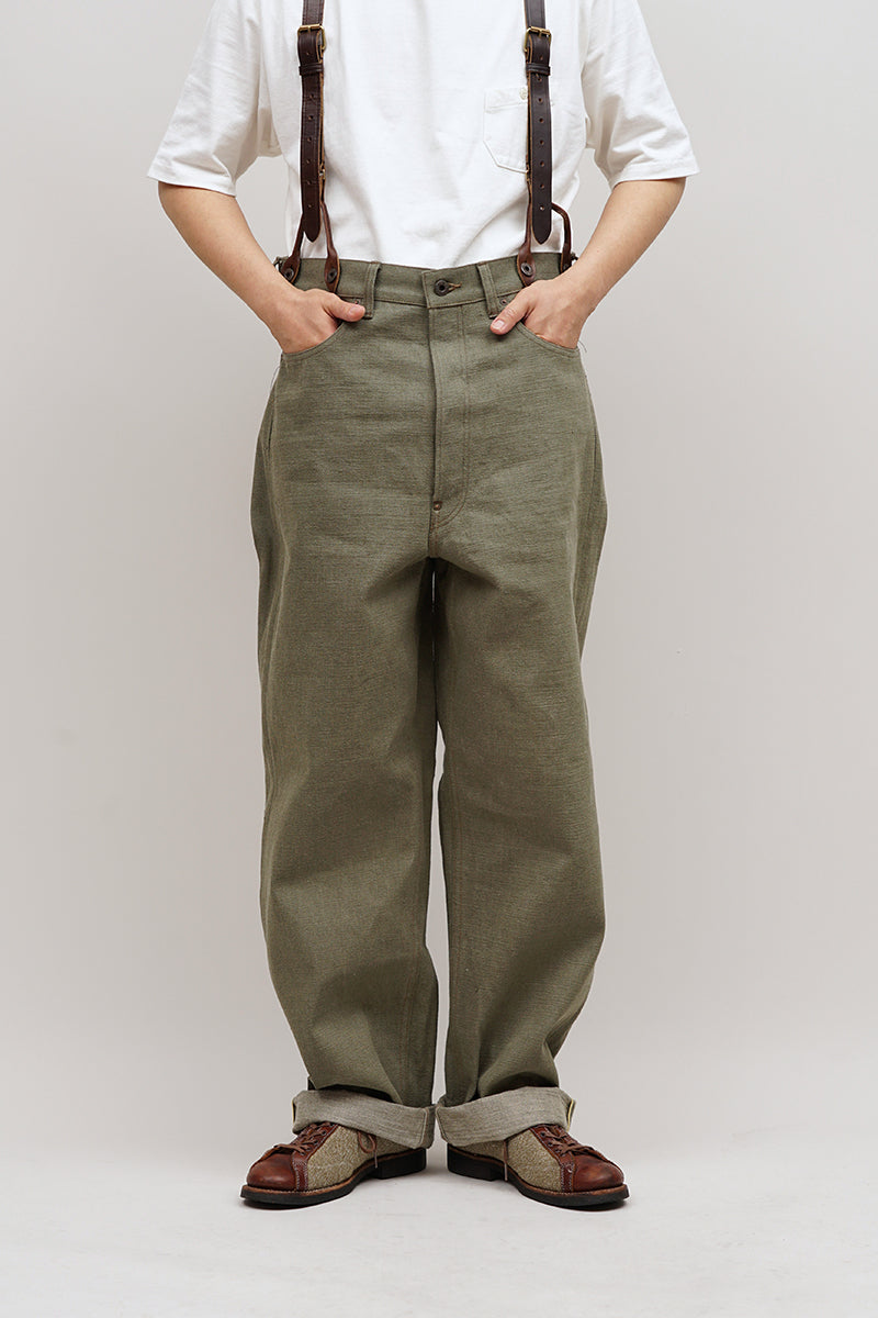 RAILMAN DENIM PANT - GREEN