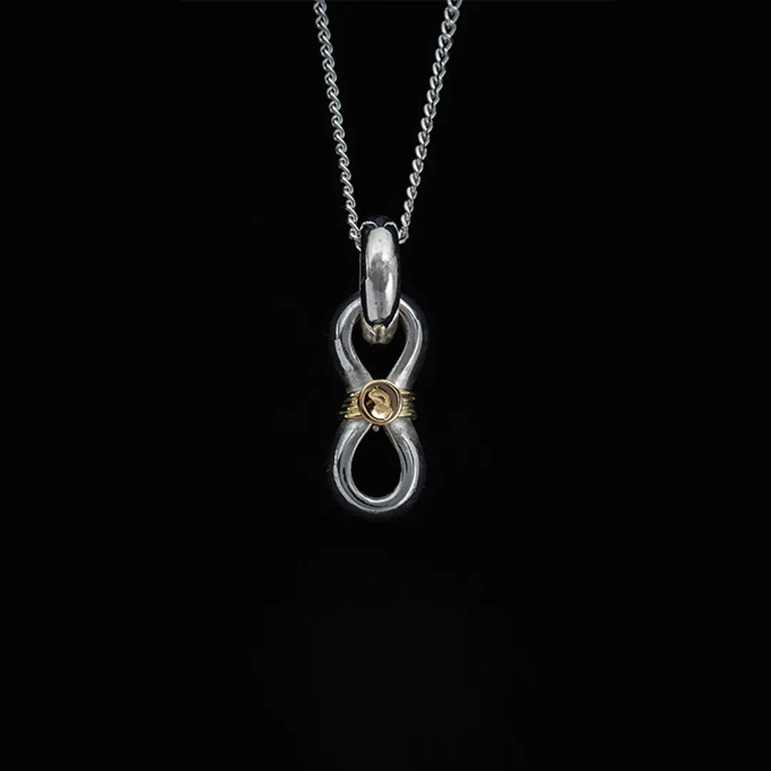 NL-0199 LUCK PENDANT (18K GOLD ACCENT)