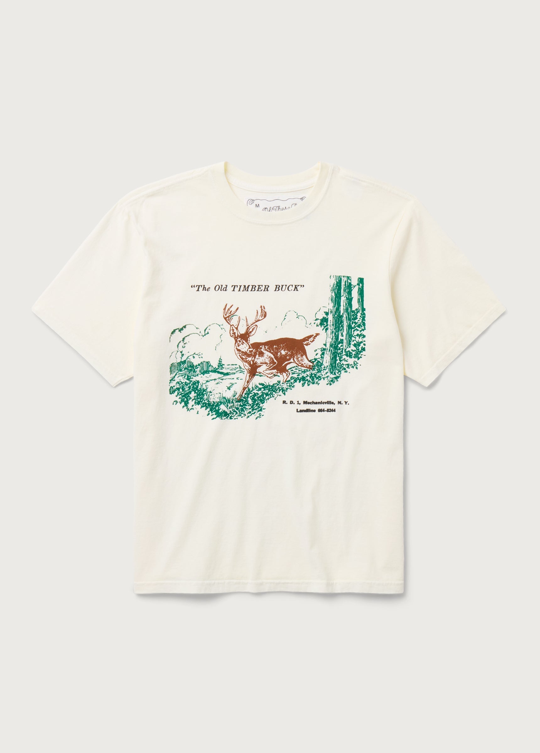 OLD TIMBER BUCK TEE S/S - BONE