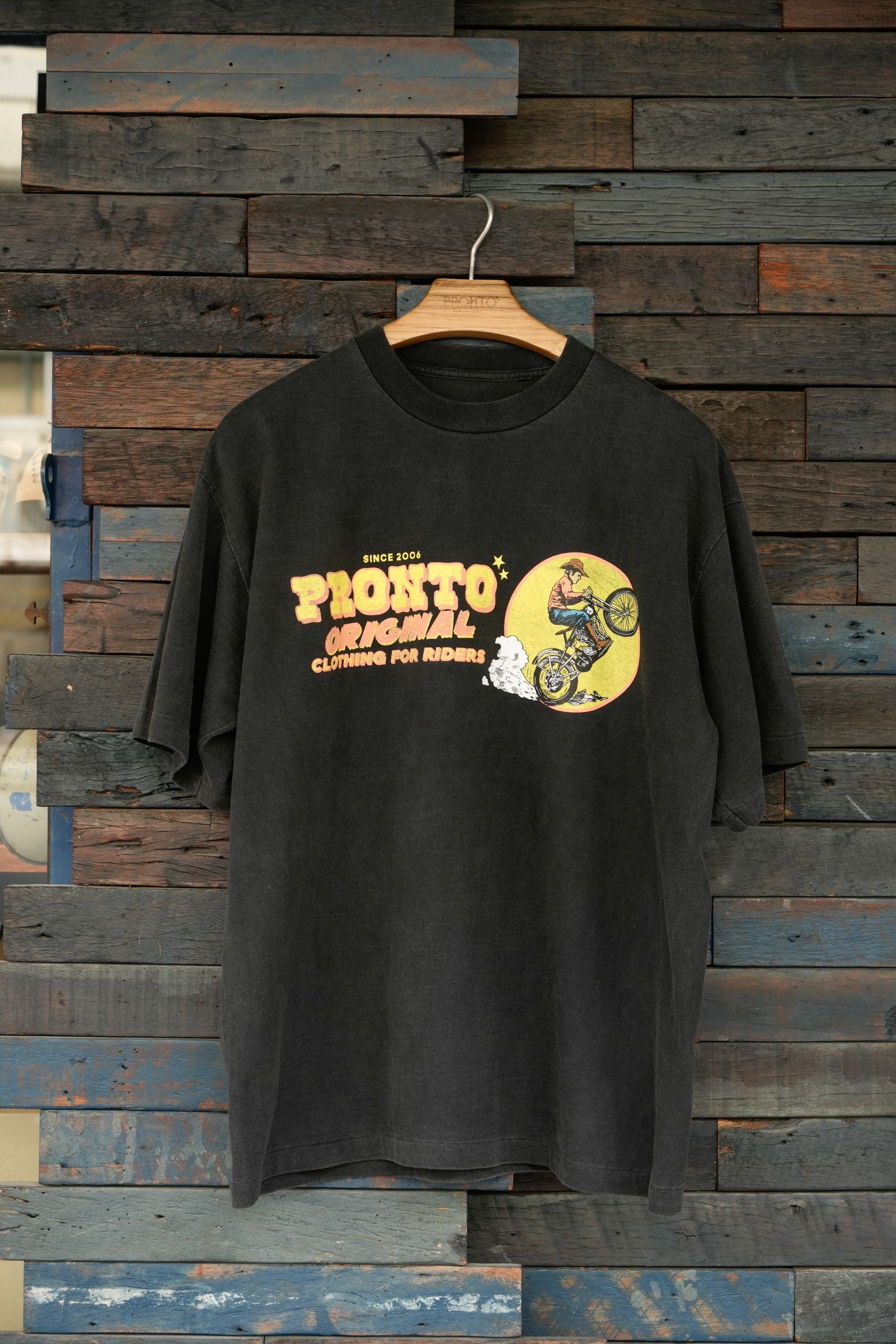 CLOTHING FOR RIDERS TEE - WASHED BLACK