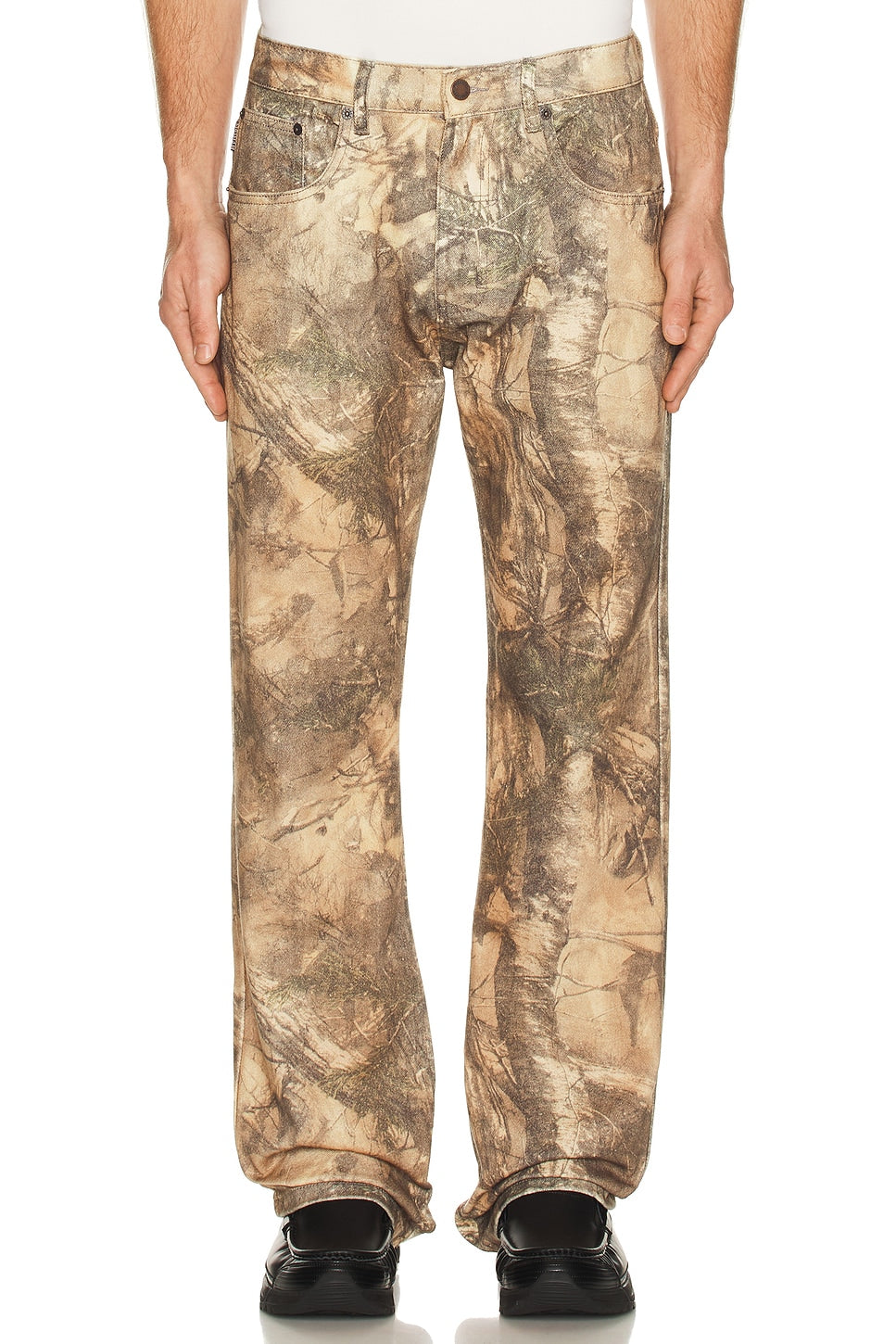 HENDRIX FLARE JEANS - BROWN TREE