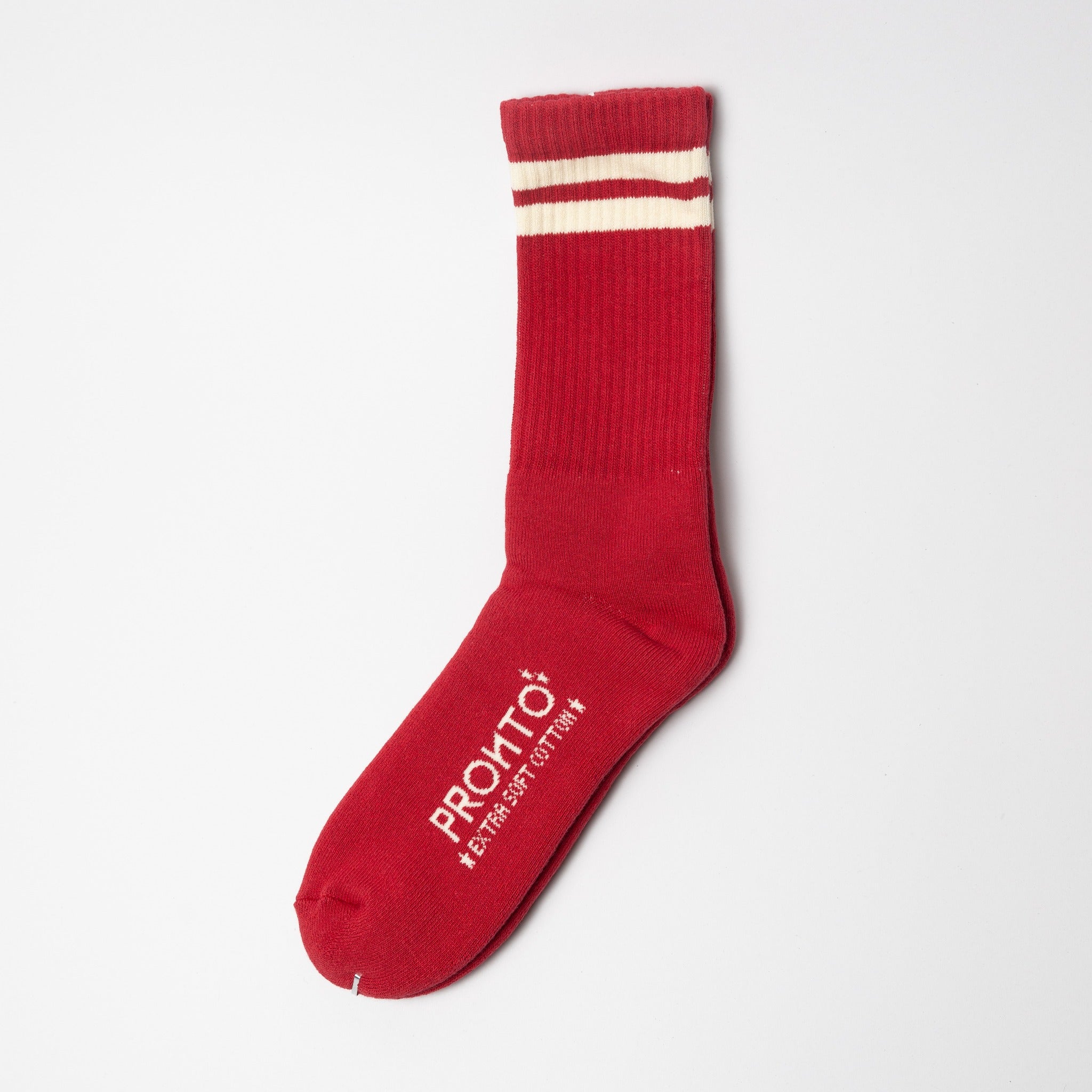 PRONTO COTTON SOCKS - SOIL RED