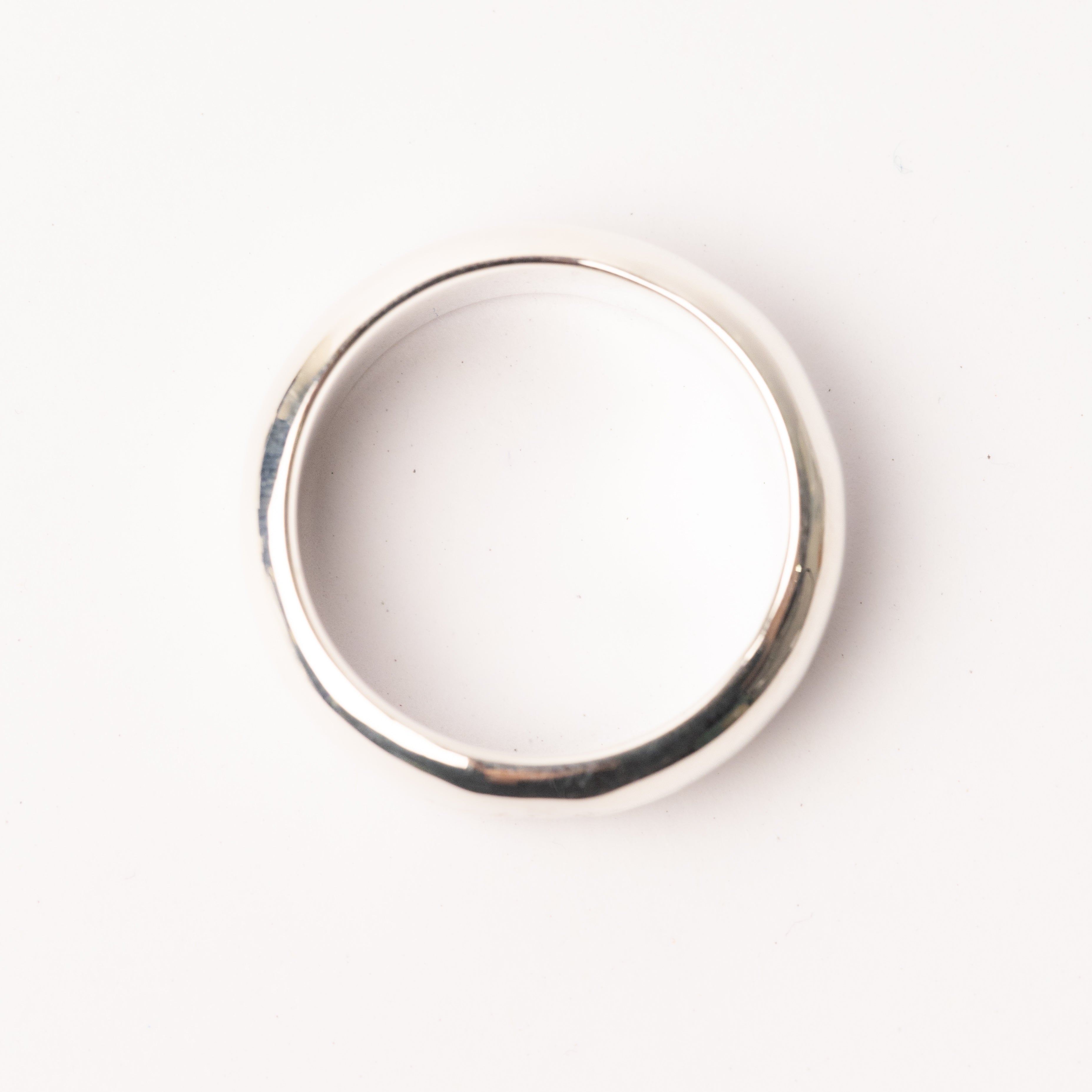 R-084 Round mark engraved ring (L)