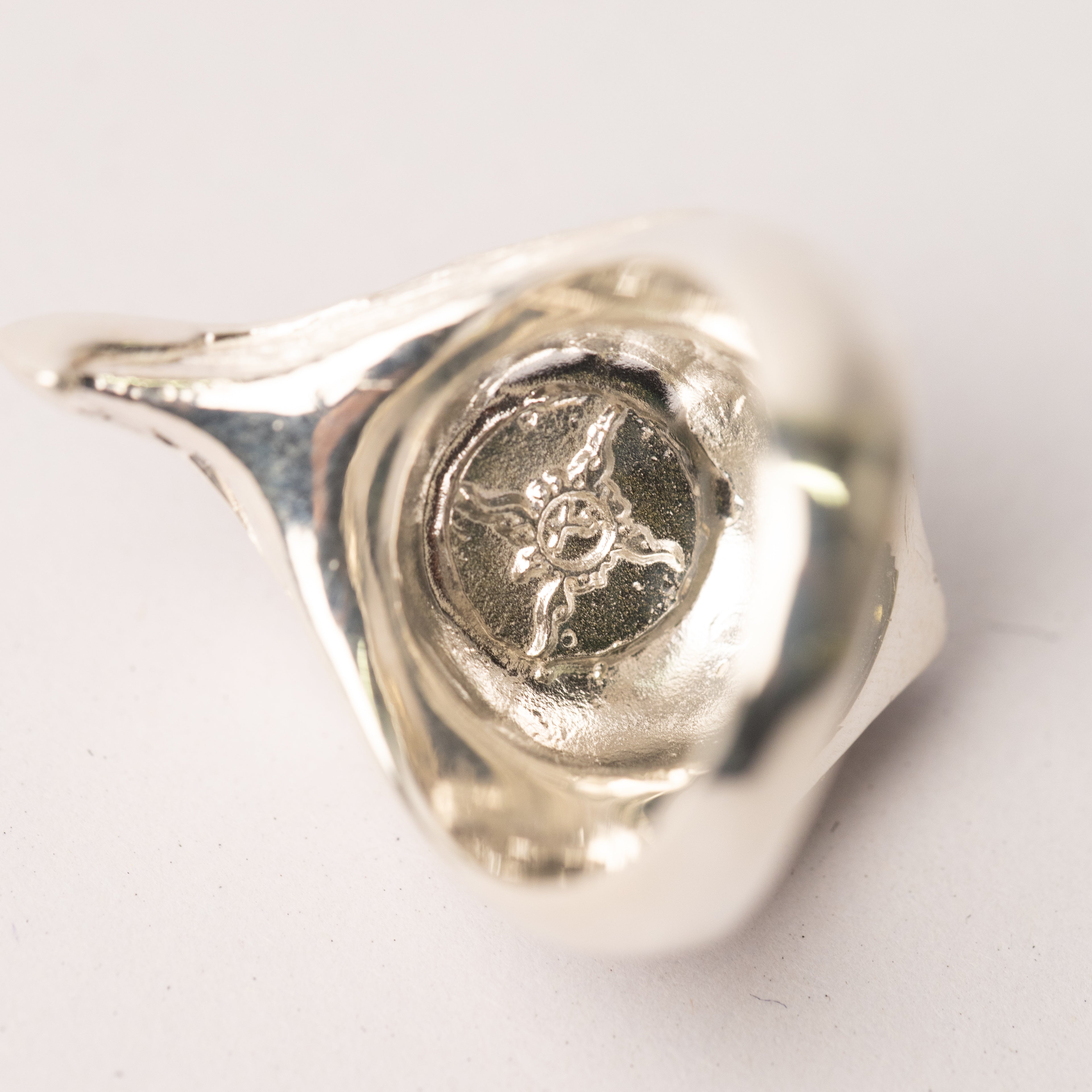 R-191 Eagle Head Ring Ruby