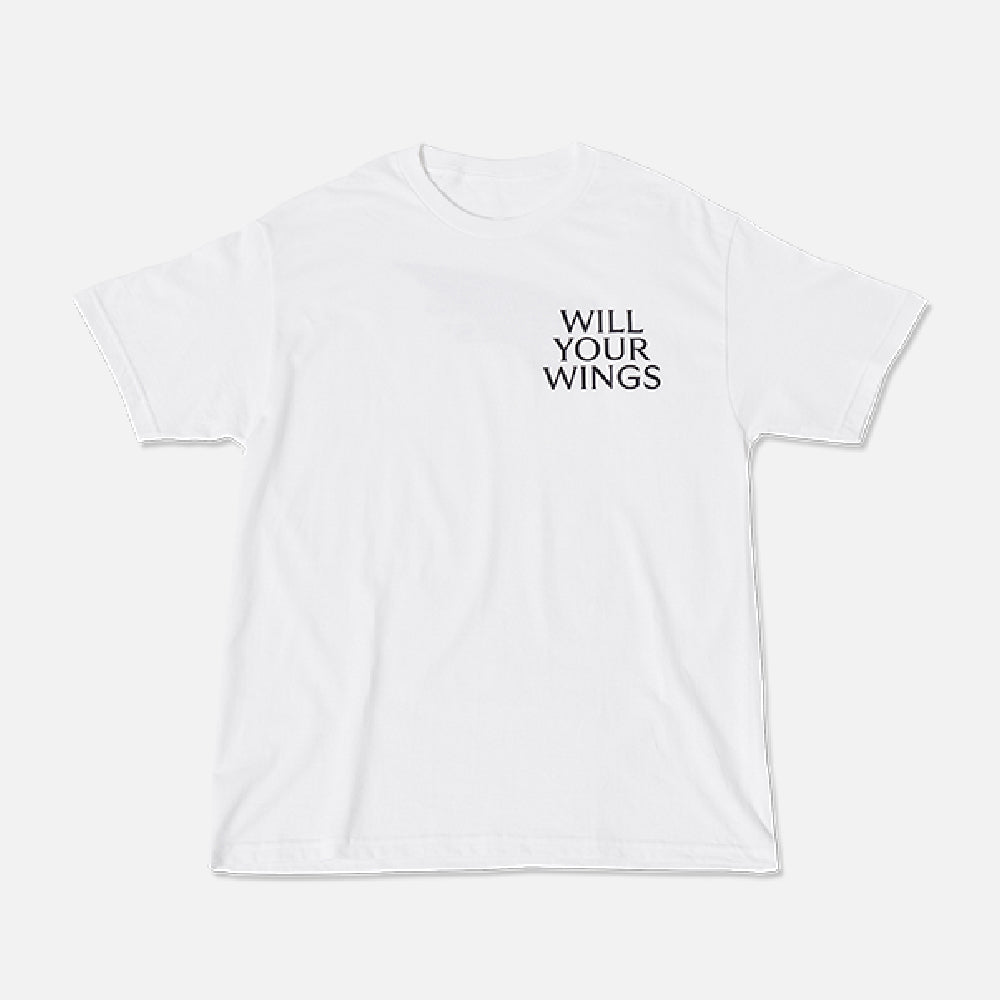 97616 WILL YOUR WINGS TEE S/S - WHITE