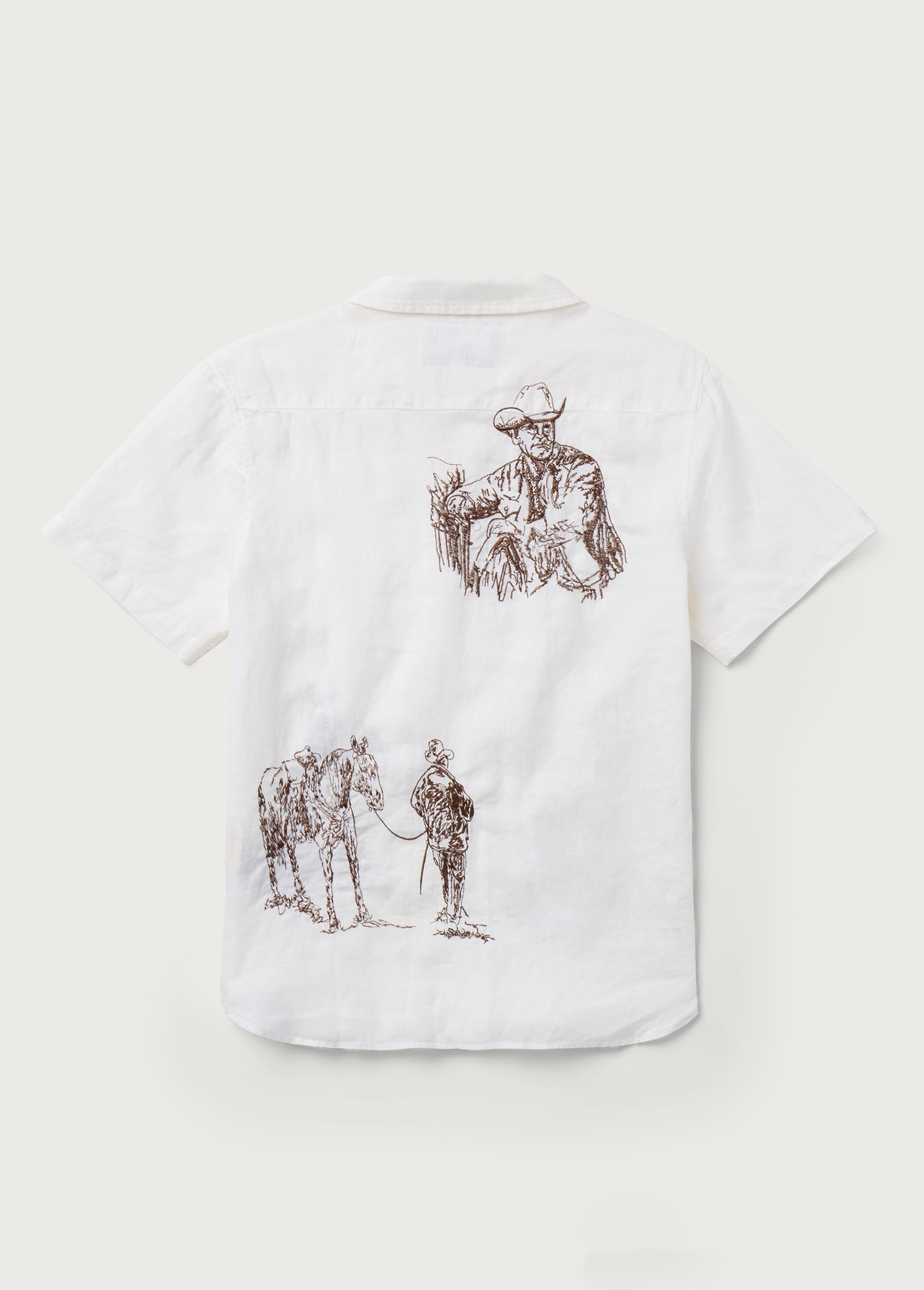 REMEMBER ME CAMP SHIRT S/S - IVORY