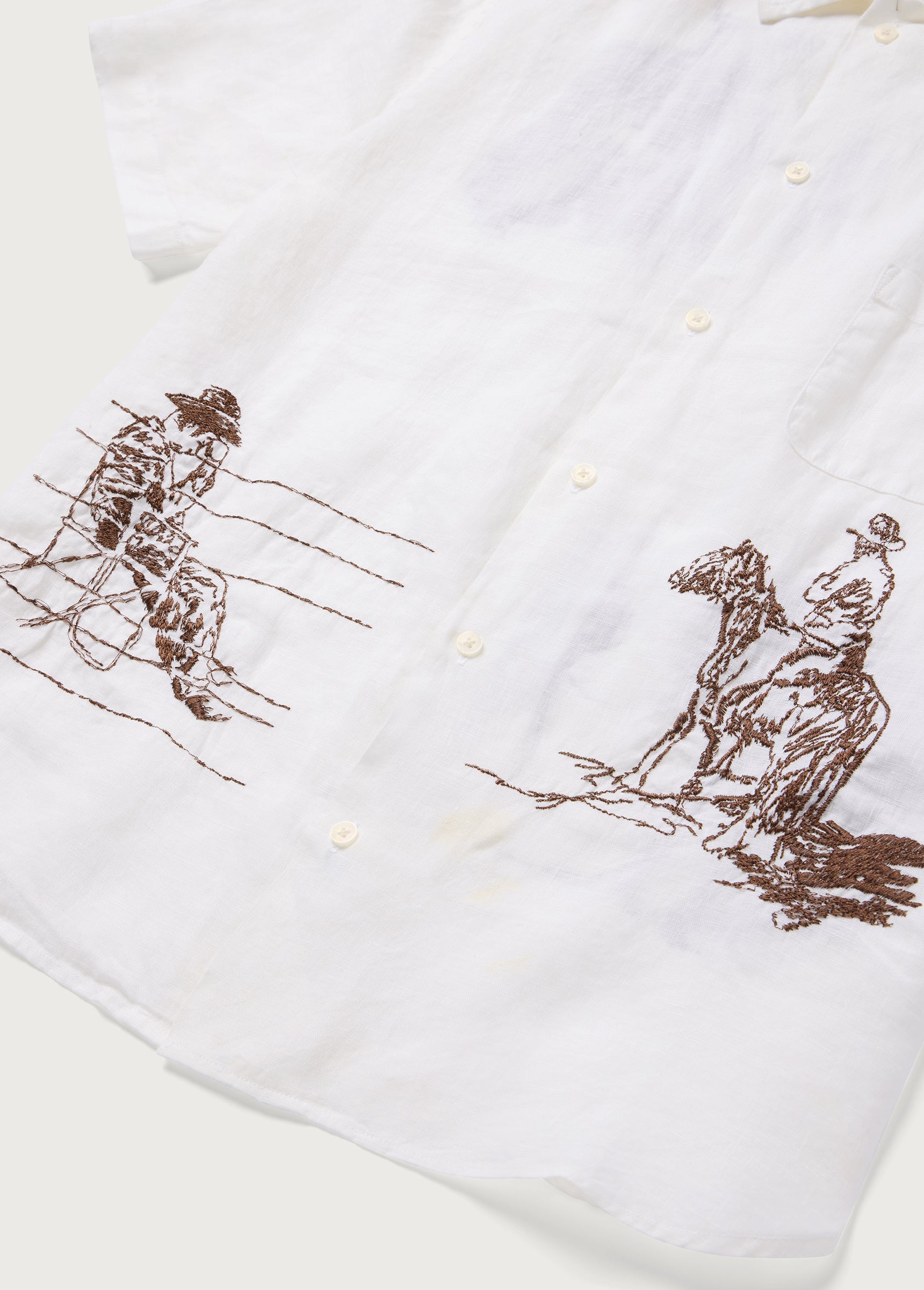 REMEMBER ME CAMP SHIRT S/S - IVORY