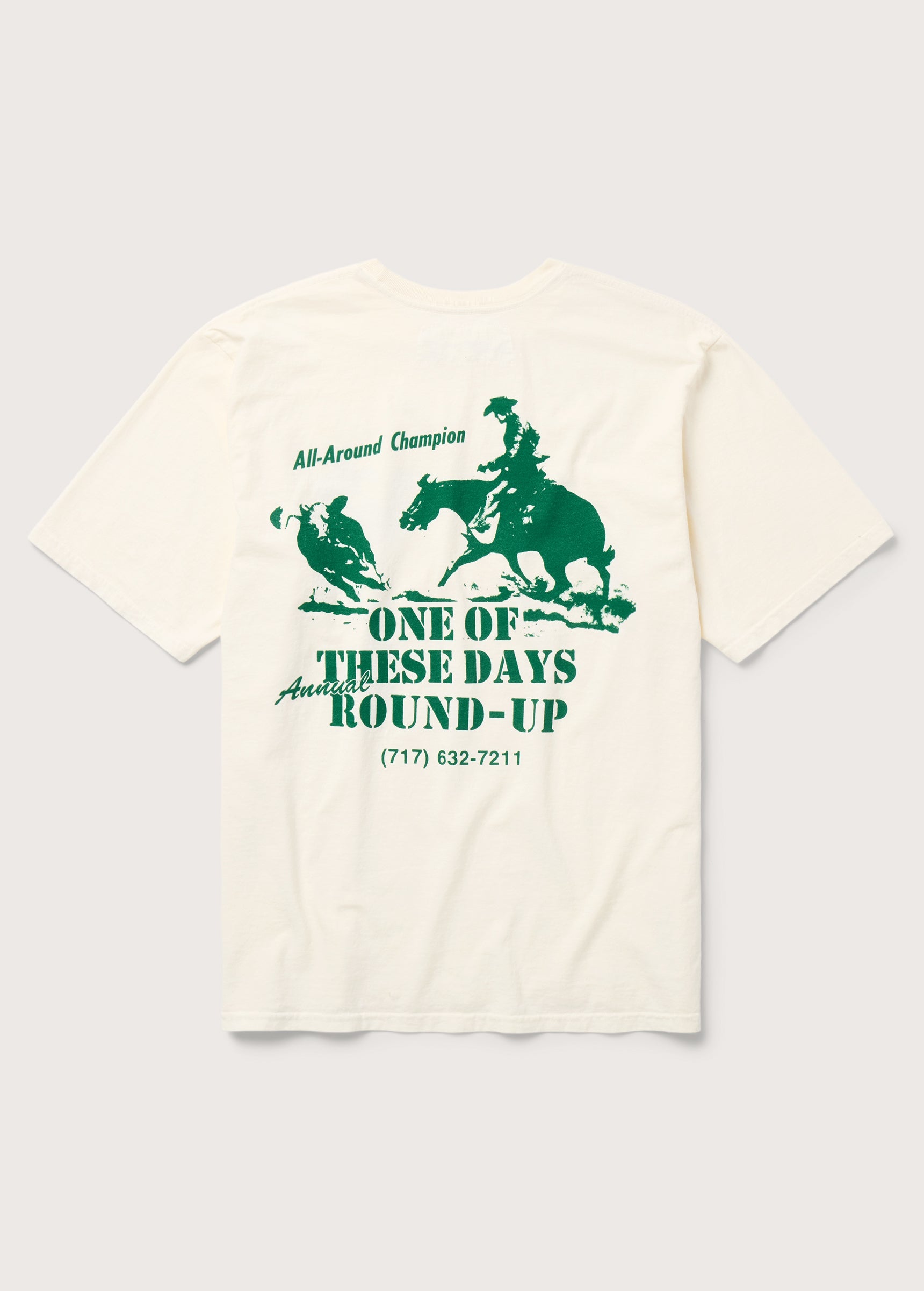 ROUND UP TSHIRT - BONE