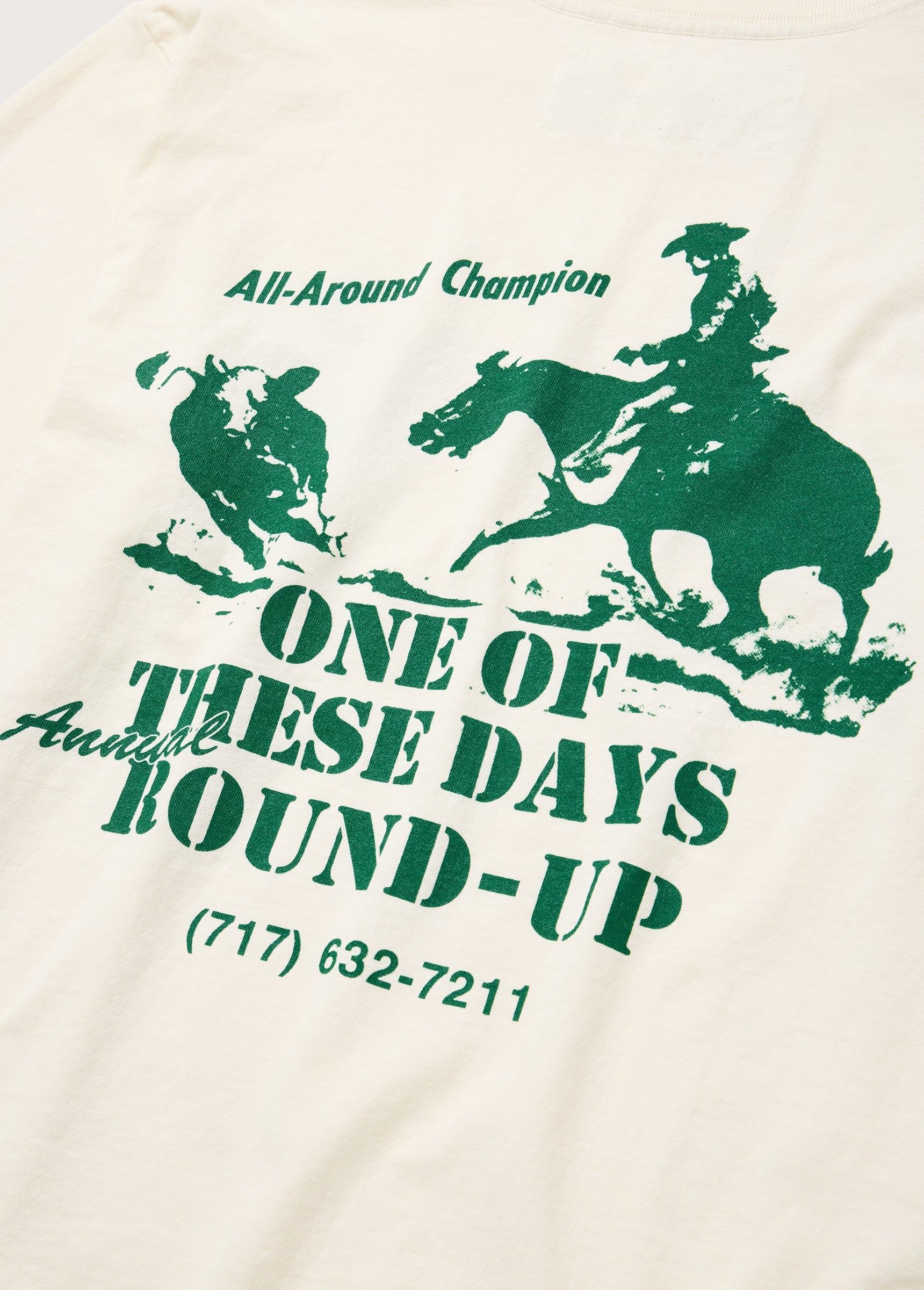 ROUND UP TSHIRT - BONE