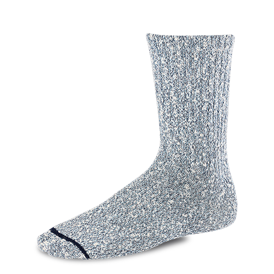 97660 COTTON RAG CREW SOCKS - BLUE/NAVY/WHITE