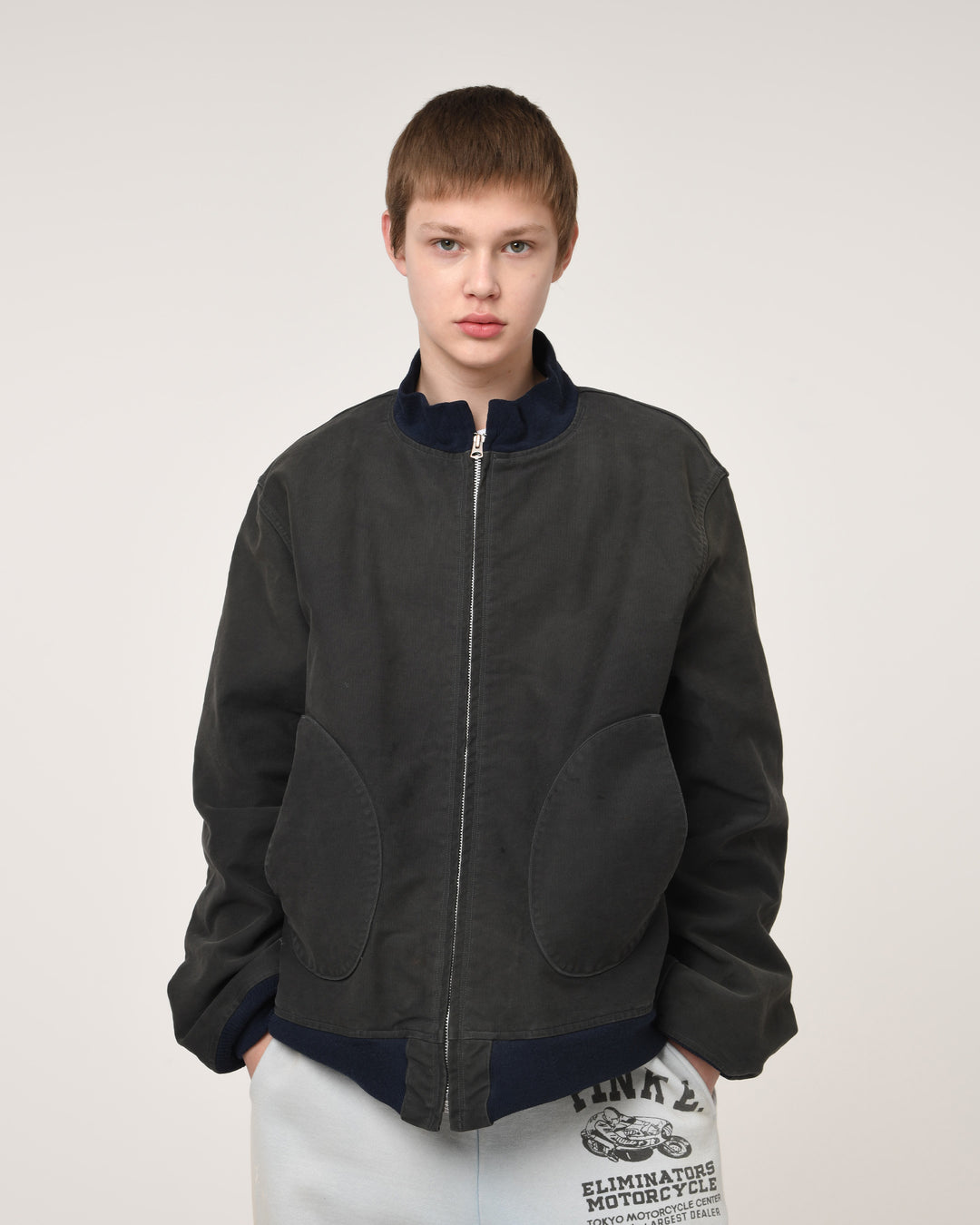 USN DECK ZIP JACKET AGED - AGED NAVY