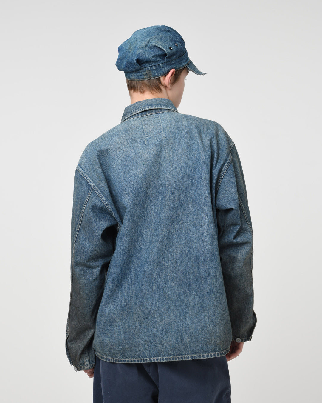 US ARMY M-35 DENIM JACKET AGED - AGED INDIGO