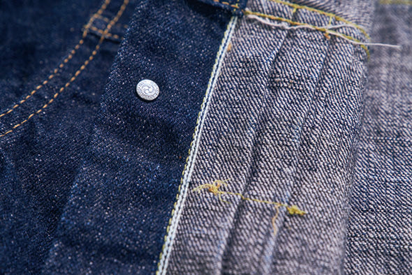 S101AX-SAKURA 18oz Indigo + Sakura Denim Jacket - INDIGO