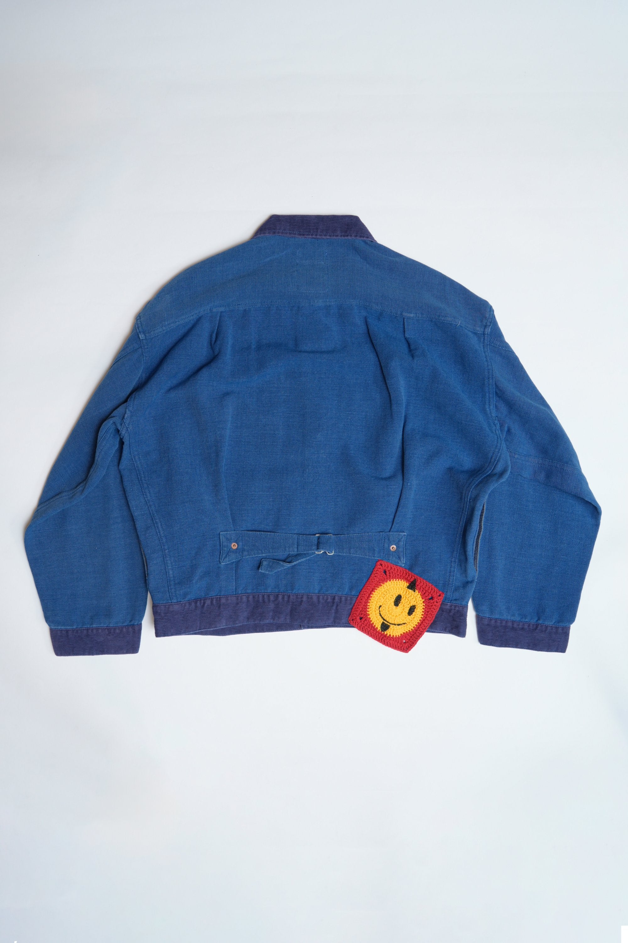 OTOP HAND WOVEN NATURAL INDIGO COTTON TYPE1 OVERSIZED JACKET - INDIGO