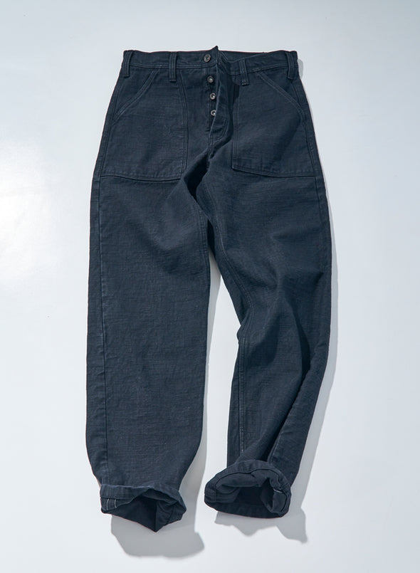 SJ52BK 15oz BLACK BAKER PANTS - BLACK