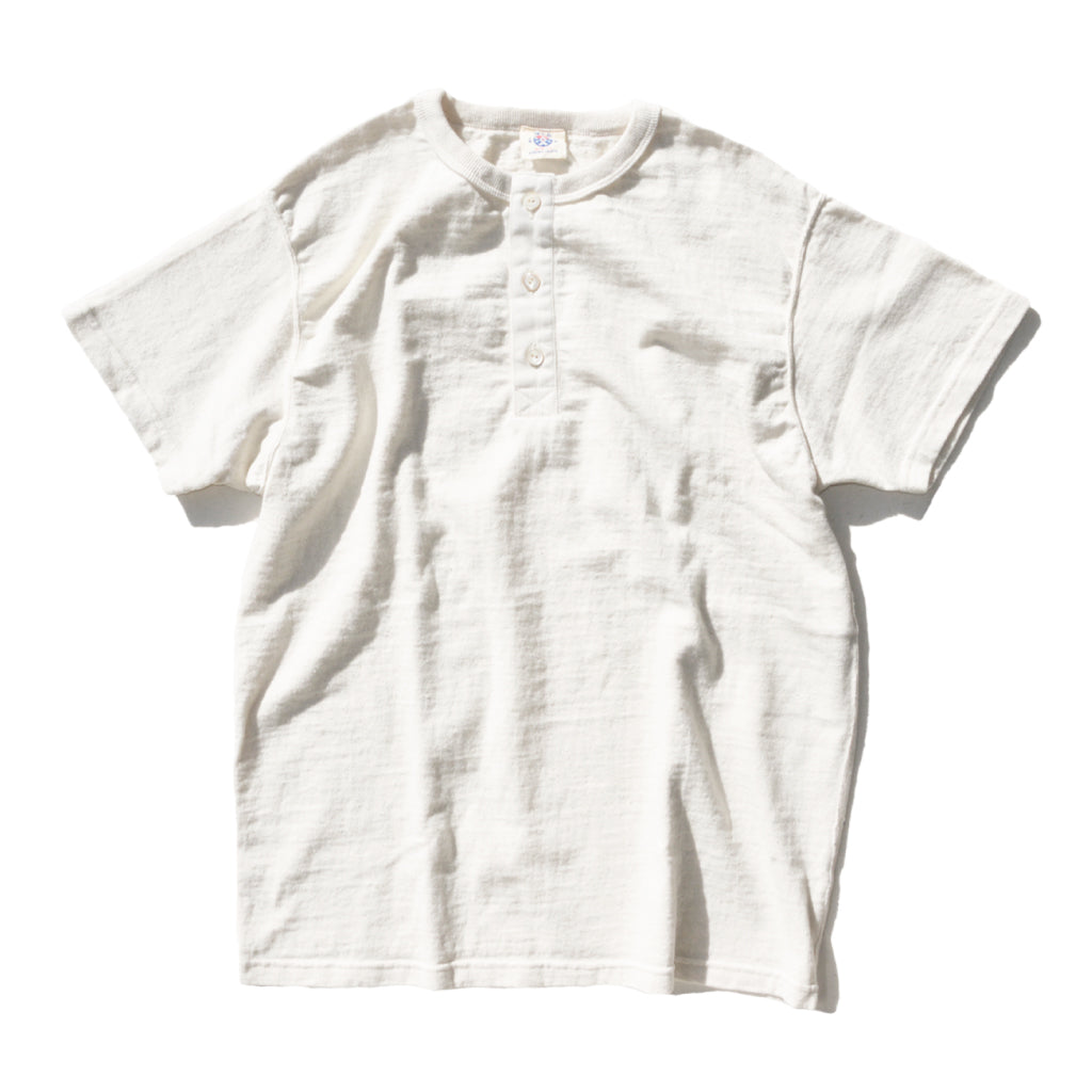 SJST-SC02 (Japanese Cotton Made Henley T-Shirt) - NATURAL