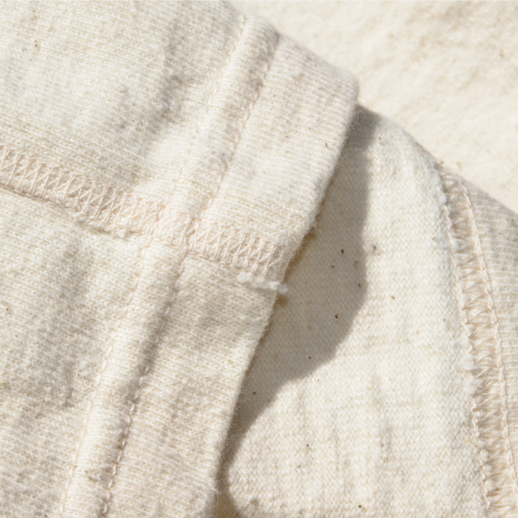 SJST-SC02 (Japanese Cotton Made Henley T-Shirt) - NATURAL