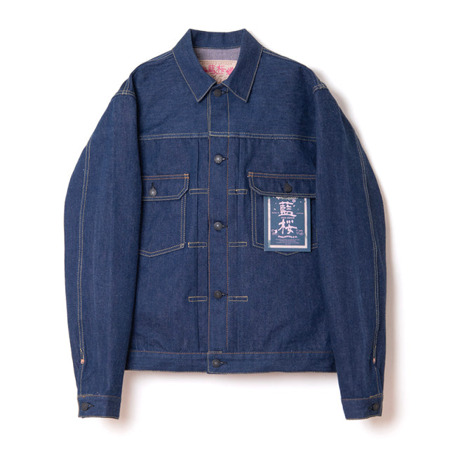 SP-116 45th Ai Sakura Denim Jacket - INDIGO