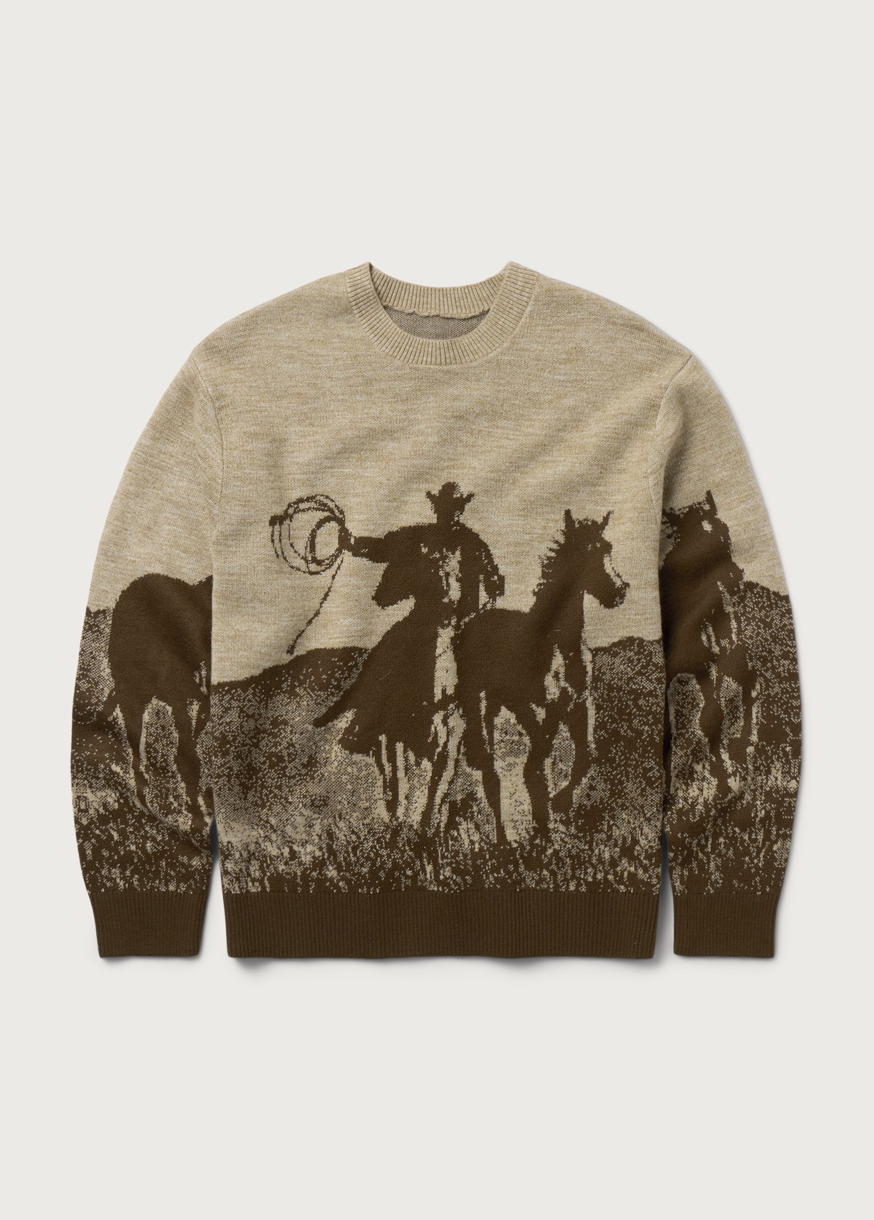 SPIRIT OF THE PLANES KNIT SWEATER - BROWN