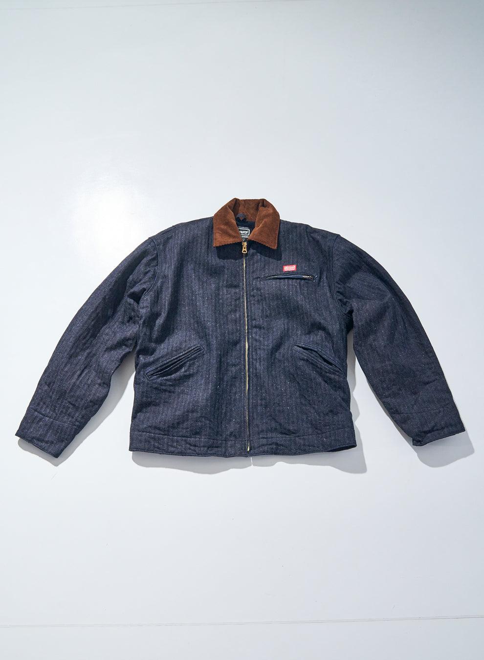 SWCDJ24-HB HERRINGBONE DENIM JACKET - INDIGO