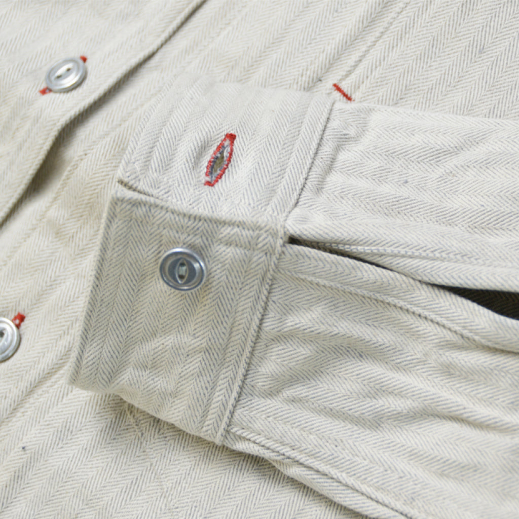 SWCPS22-HB Shawl collar L/S Shirt - OATMEAL