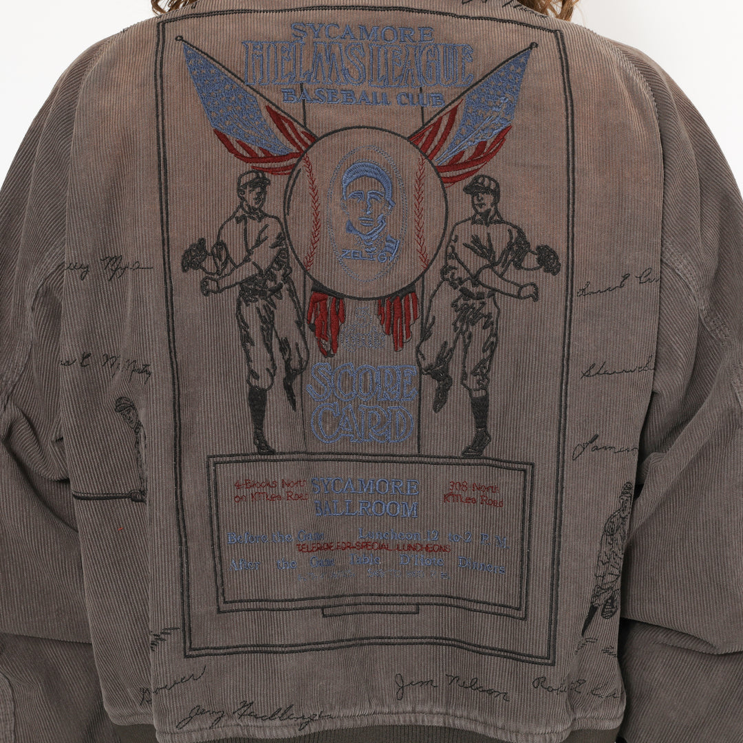 VARSITY LETTERMAN JACKET - CHARCOAL