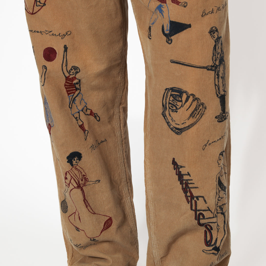 VARSITY PANT - KHAKI