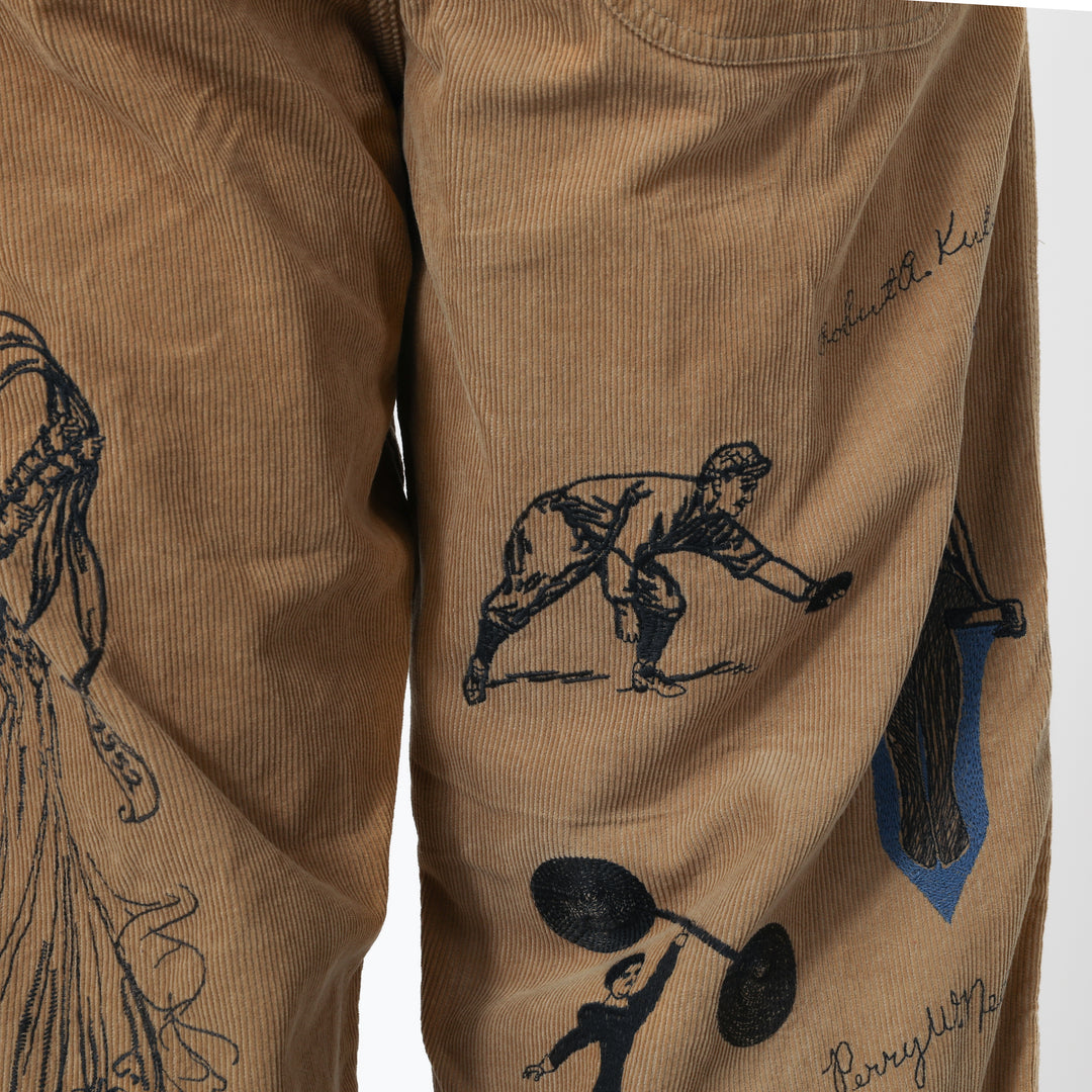 VARSITY PANT - KHAKI