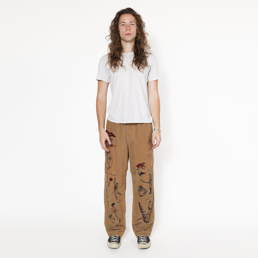 VARSITY PANT - KHAKI