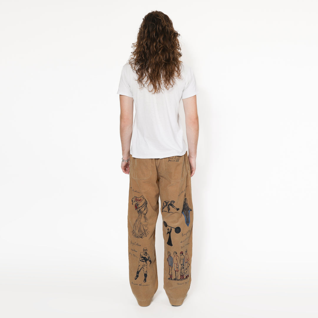 VARSITY PANT - KHAKI