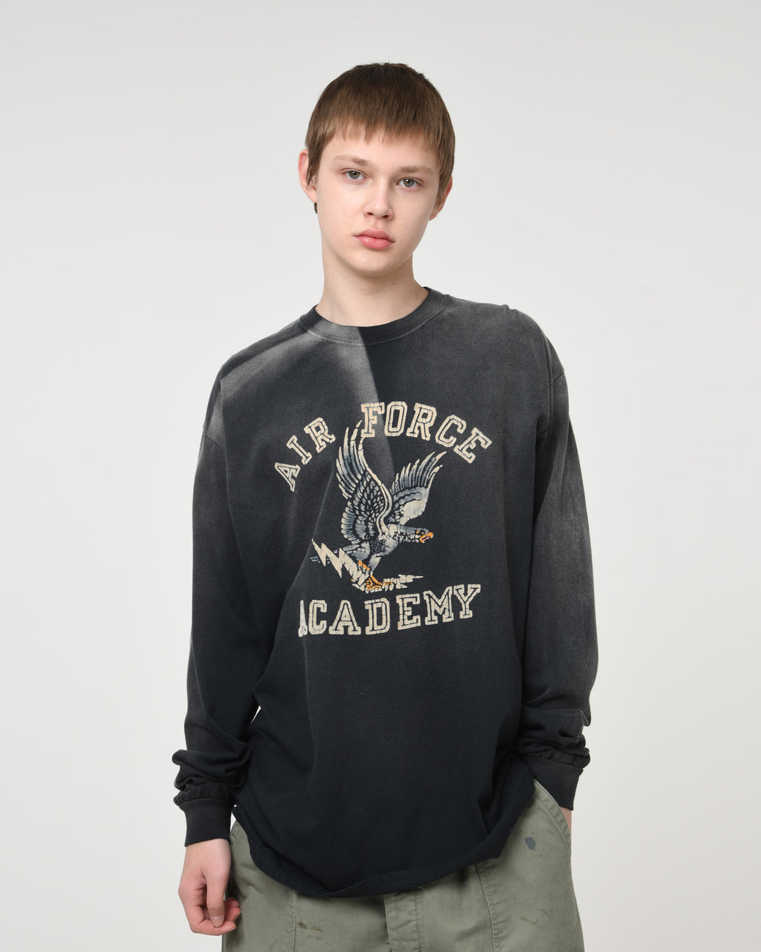 U.S. AIR FORCE EAGLE LS AGED - AGED BLACK