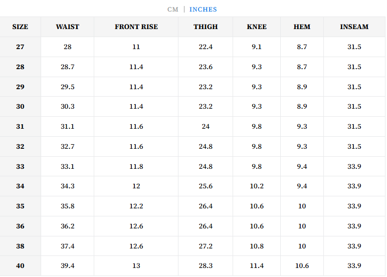 0105XXW Wide Denim Heavy Oz - INDIGO