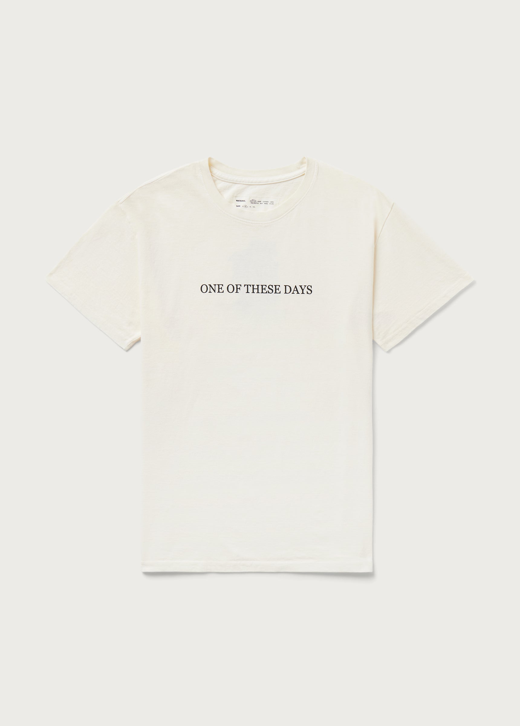 ONE OF THESE DAYS LOGO  TEE S/S  - BONE