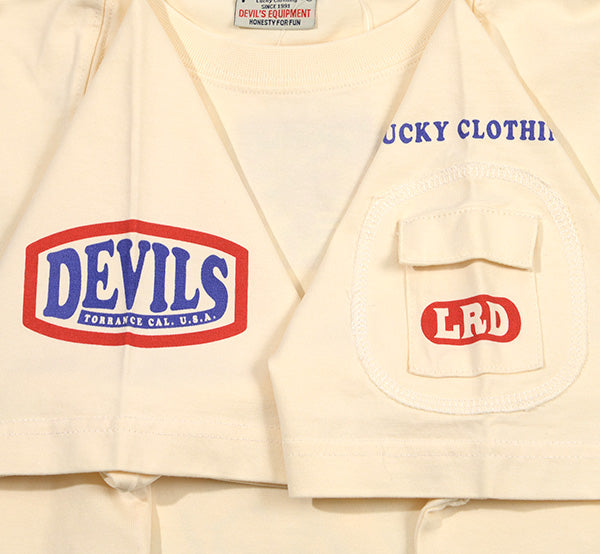TDSS-566 RED DEVIL LOGO DESIGN - OFF WHITE