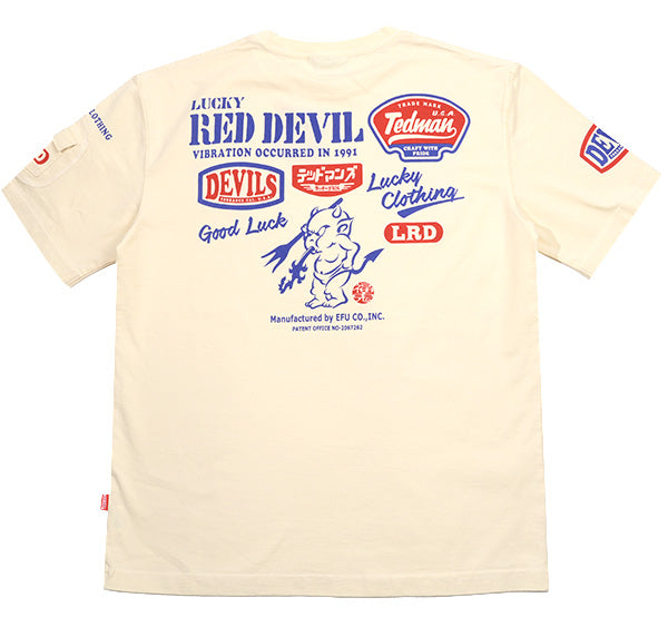 TDSS-566 RED DEVIL LOGO DESIGN - OFF WHITE