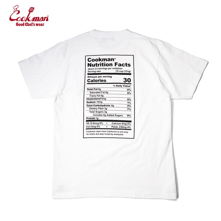 NUTRITION FACTS TEE S/S - WHITE