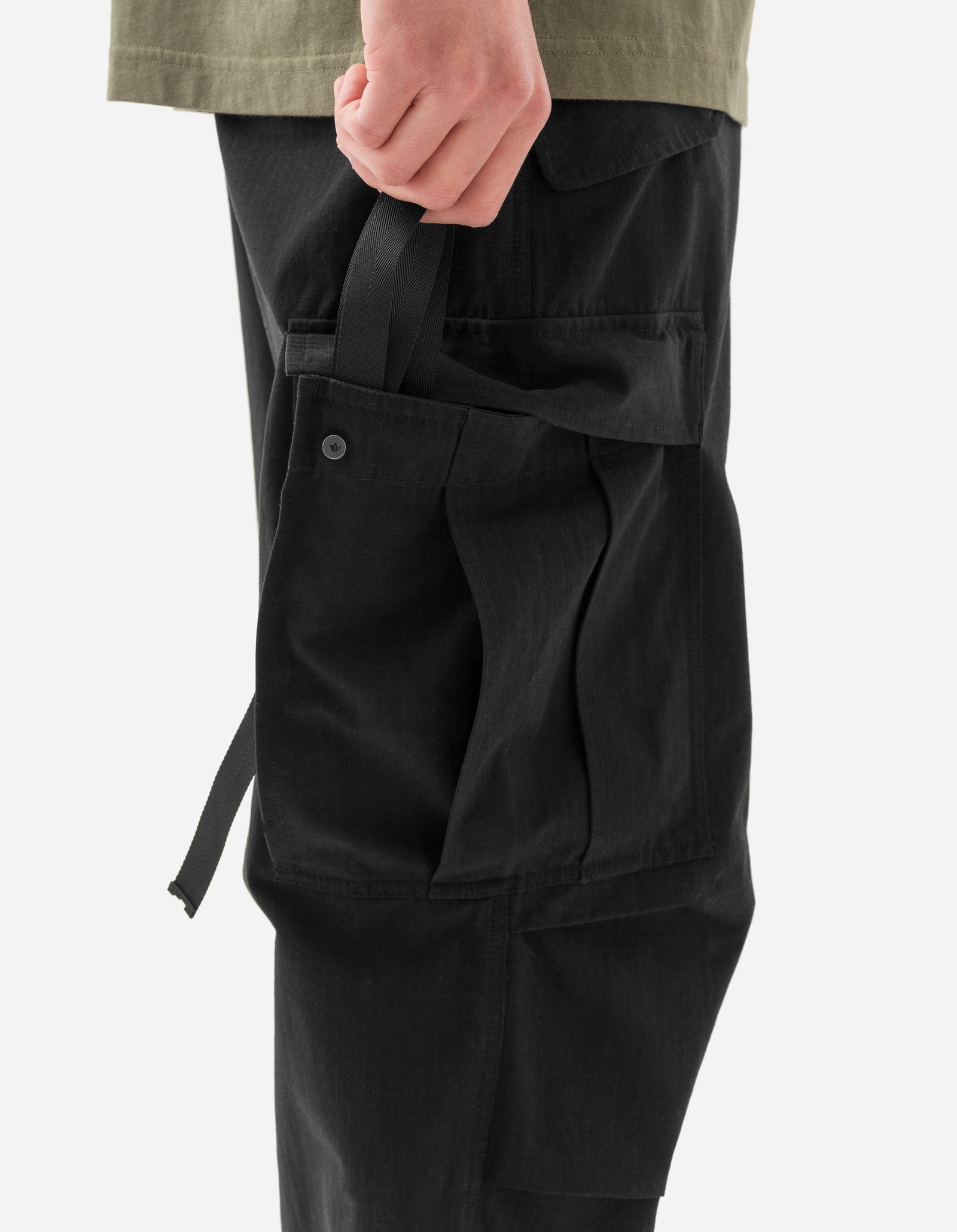 7400 Hemp M65 Cargo Pants - BLACK