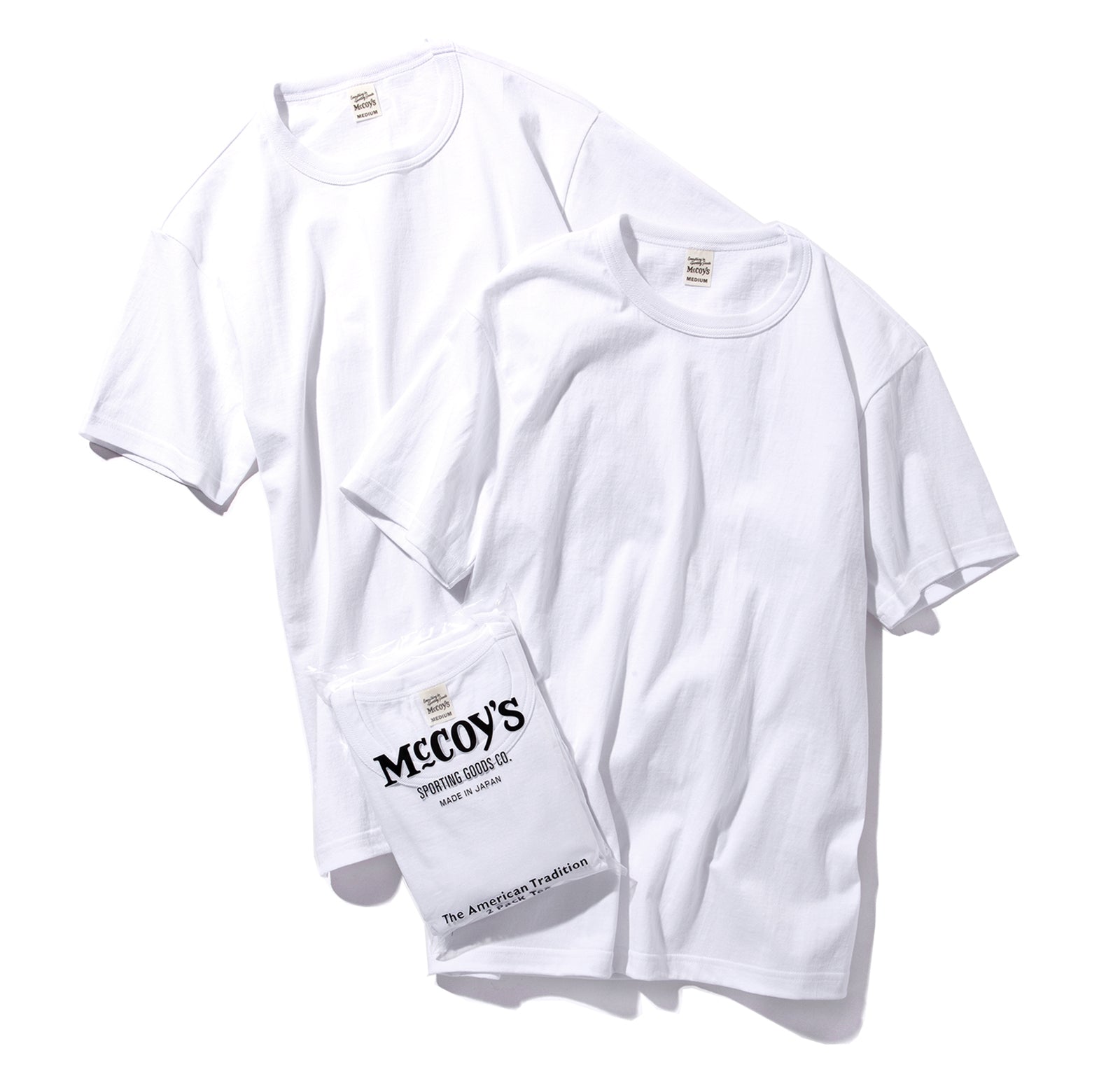 MCCOY'S 2pcs PACK TEE - WHITE