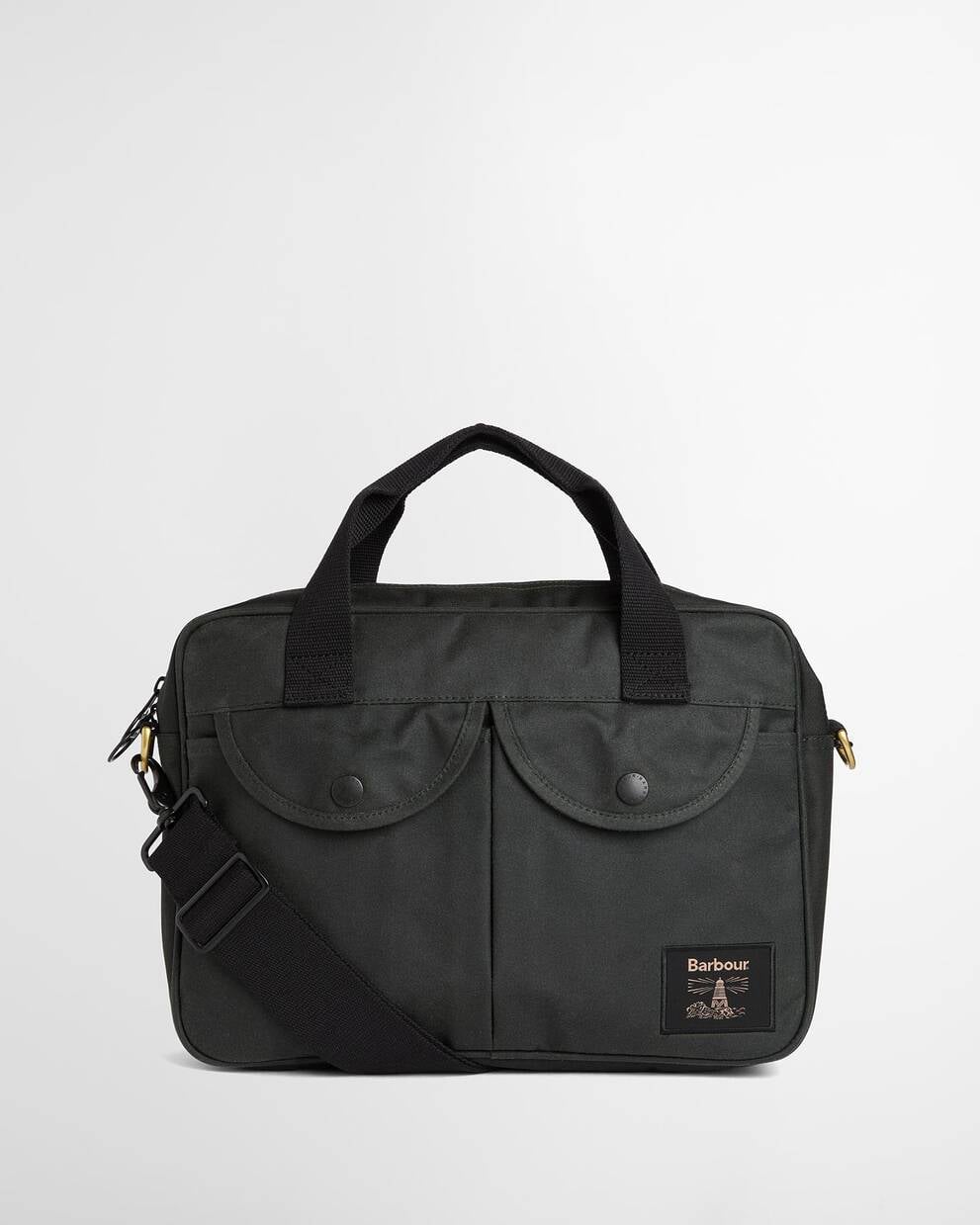FIELD WAX LAPTOP CROSSBODY BAG - SAGE