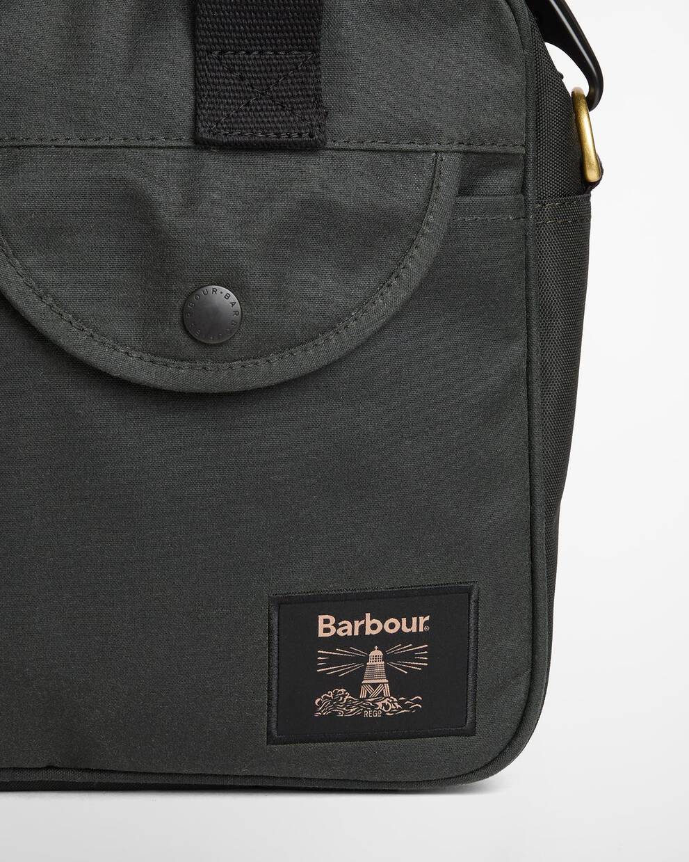 FIELD WAX LAPTOP CROSSBODY BAG - SAGE