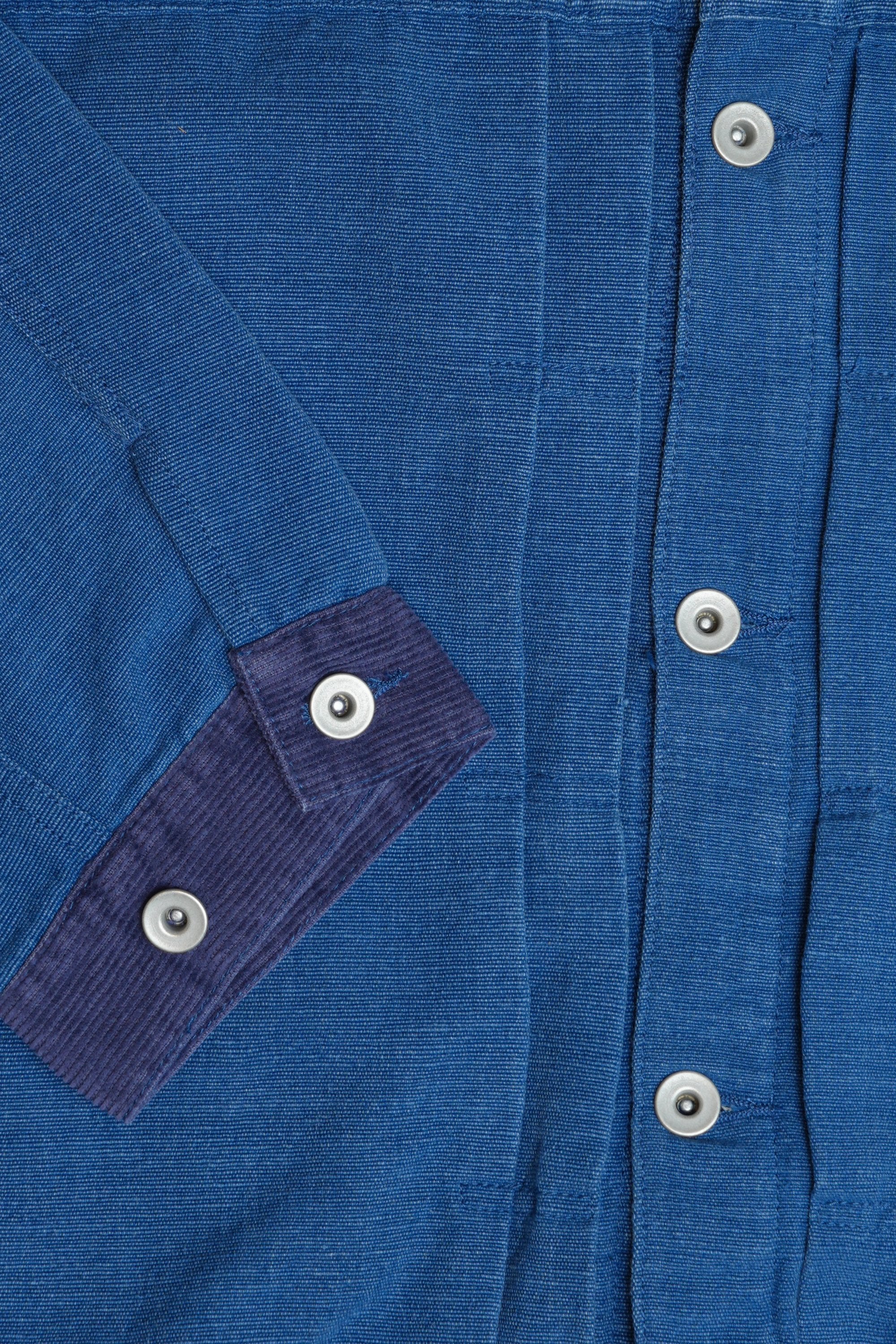 OTOP HAND WOVEN NATURAL INDIGO COTTON TYPE1 OVERSIZED JACKET - INDIGO