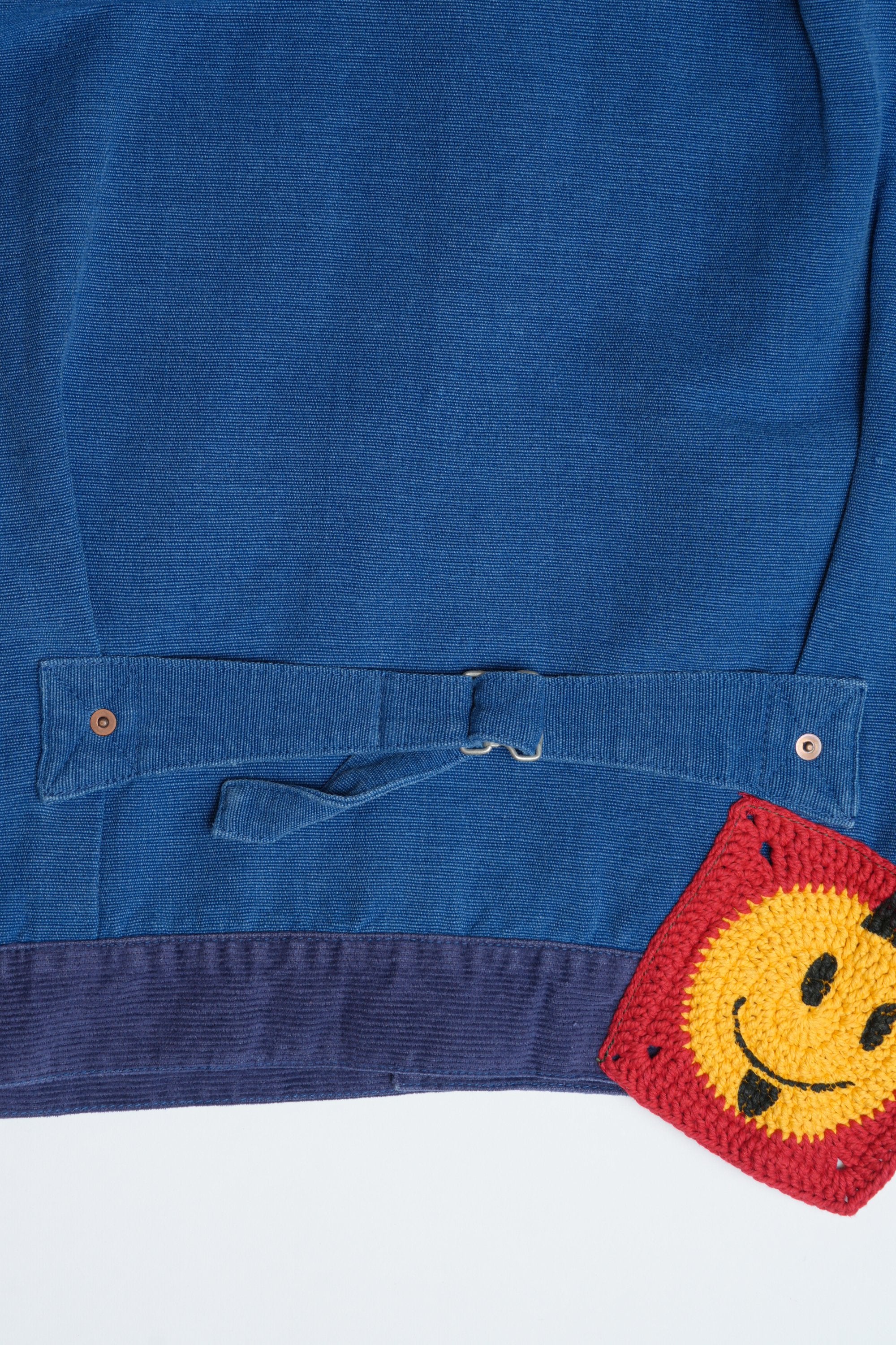 OTOP HAND WOVEN NATURAL INDIGO COTTON TYPE1 OVERSIZED JACKET - INDIGO