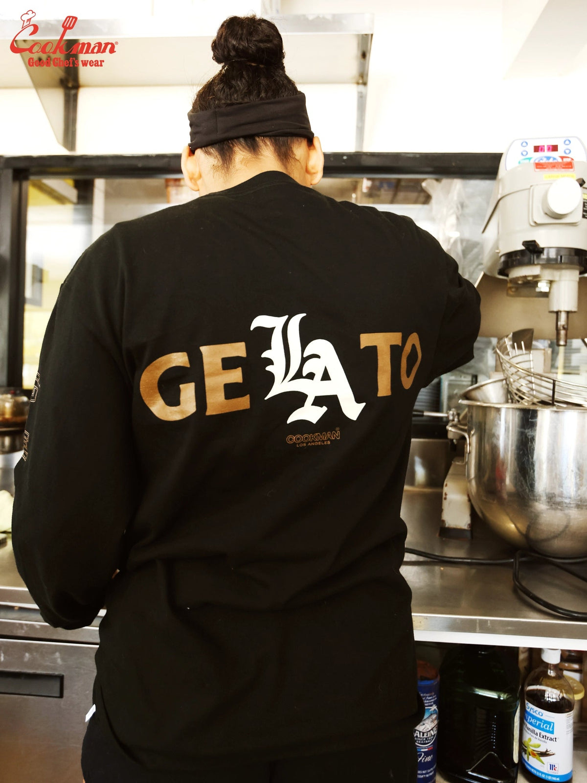 LONG SLEEVE TEES GELATO - BLACK