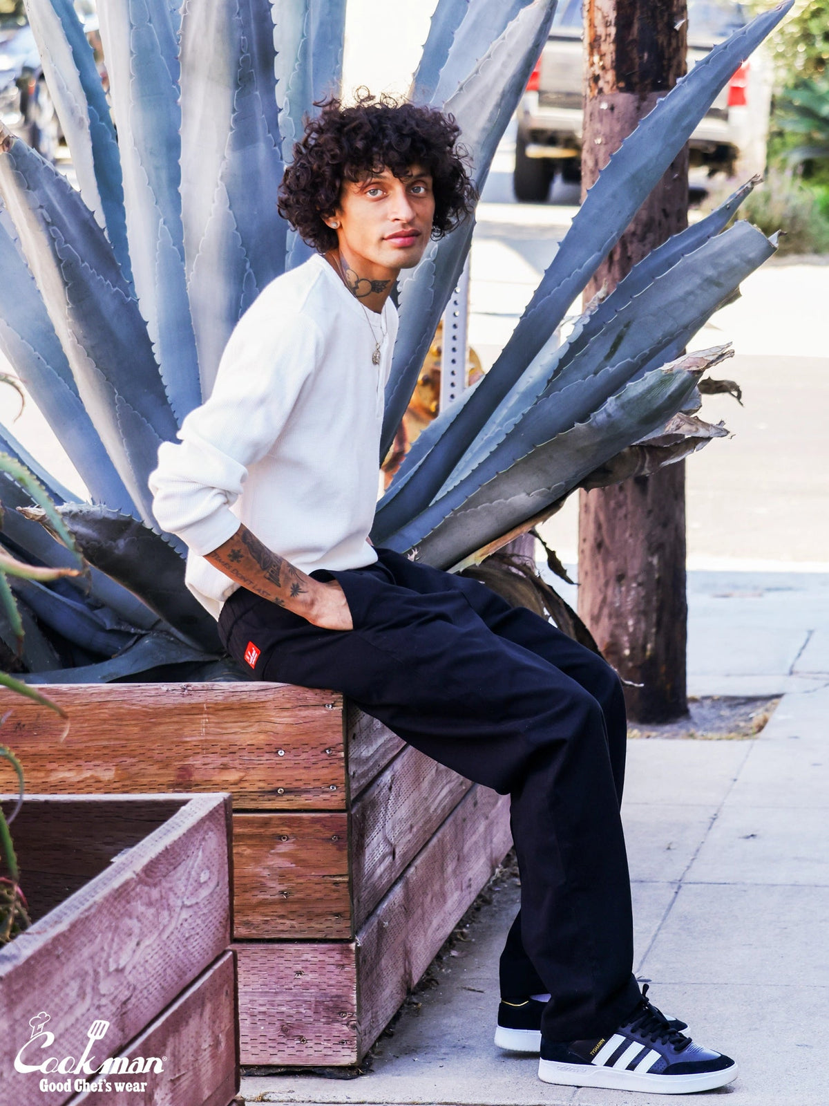 HERITAGE WIDE PANTS - BLACK