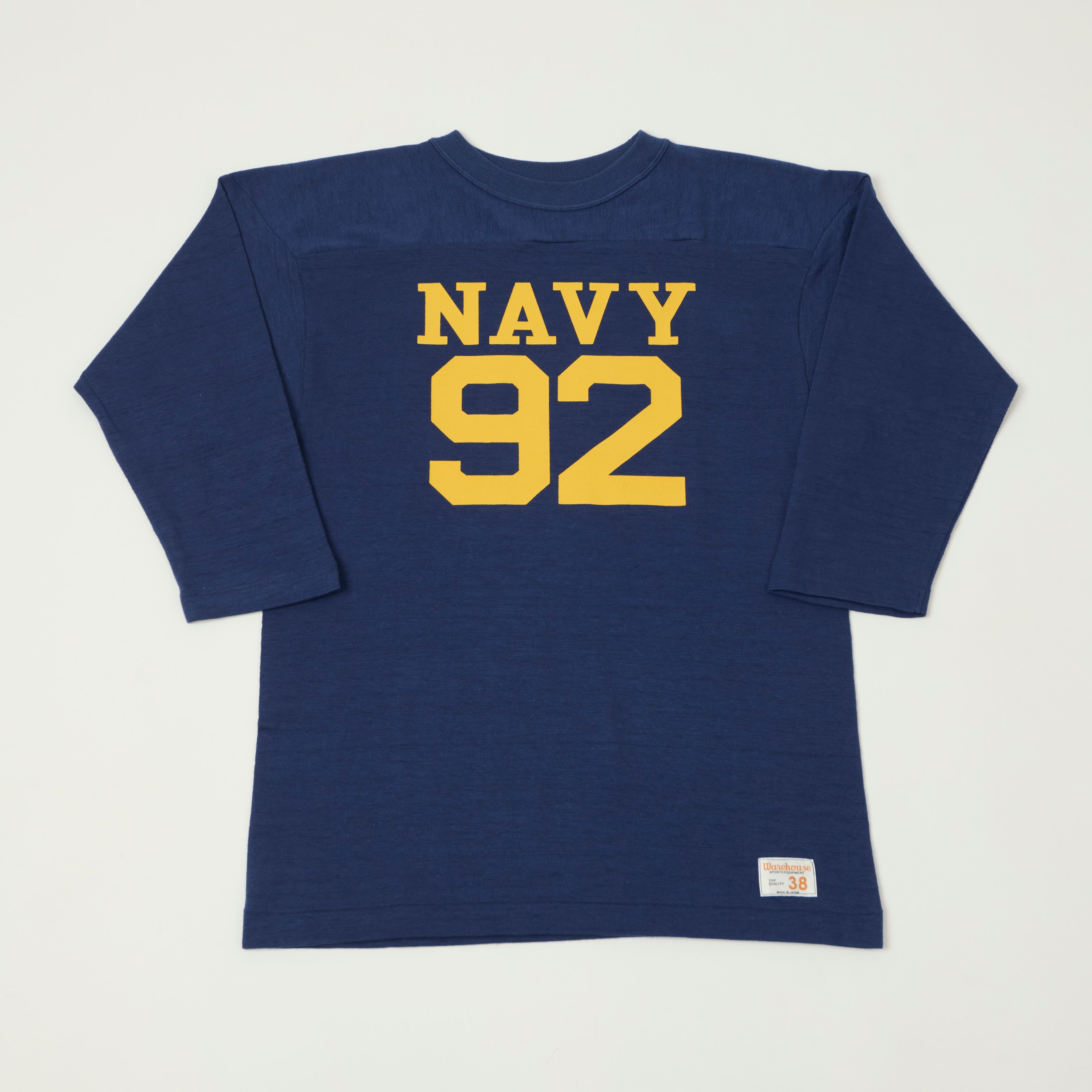 4063 3/4 SLEEVE FOOTBALL TEE NAVY 92 - NAVY