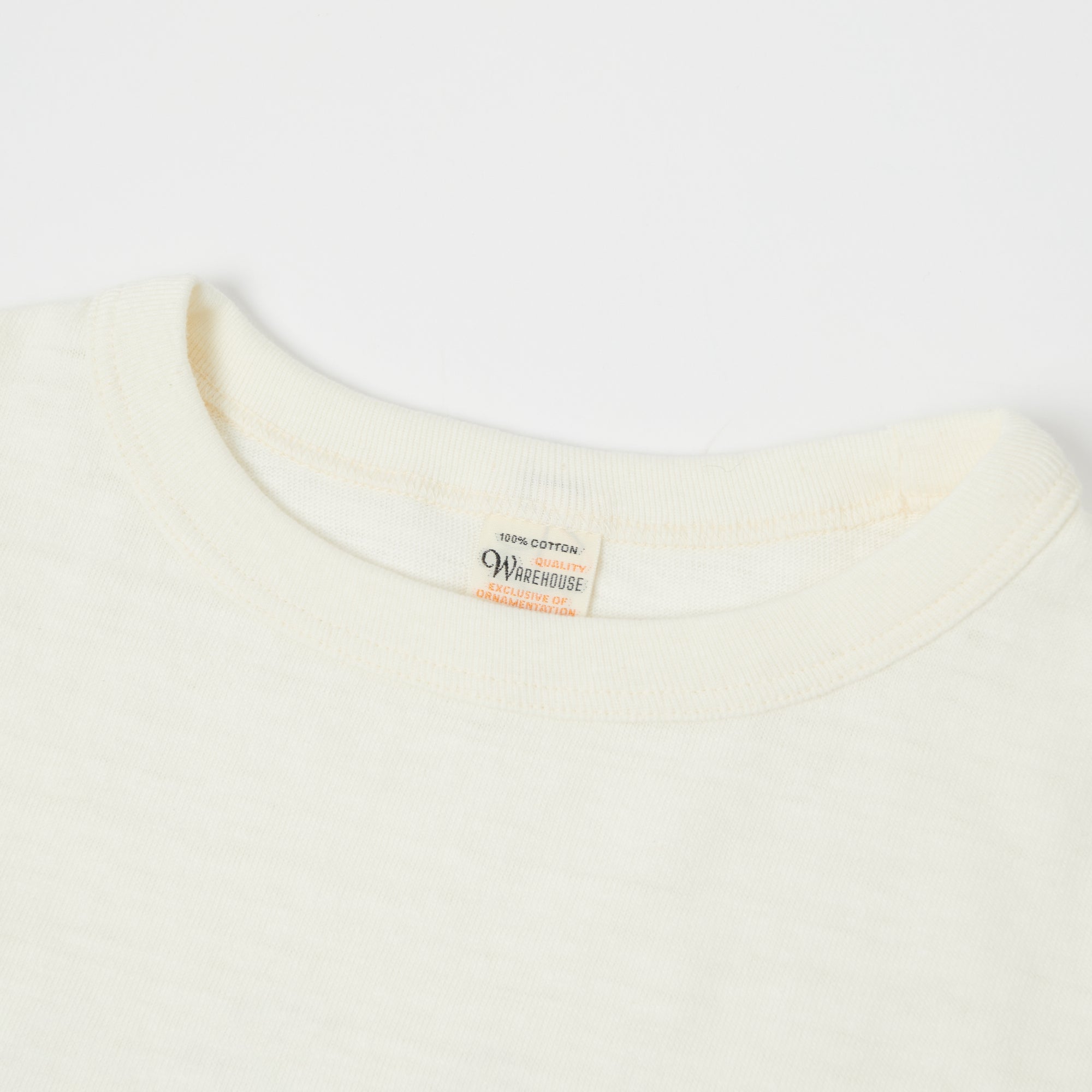 4800 7/8 SLEEVE BASEBALL TEE PLAIN - CREAM/NAVY