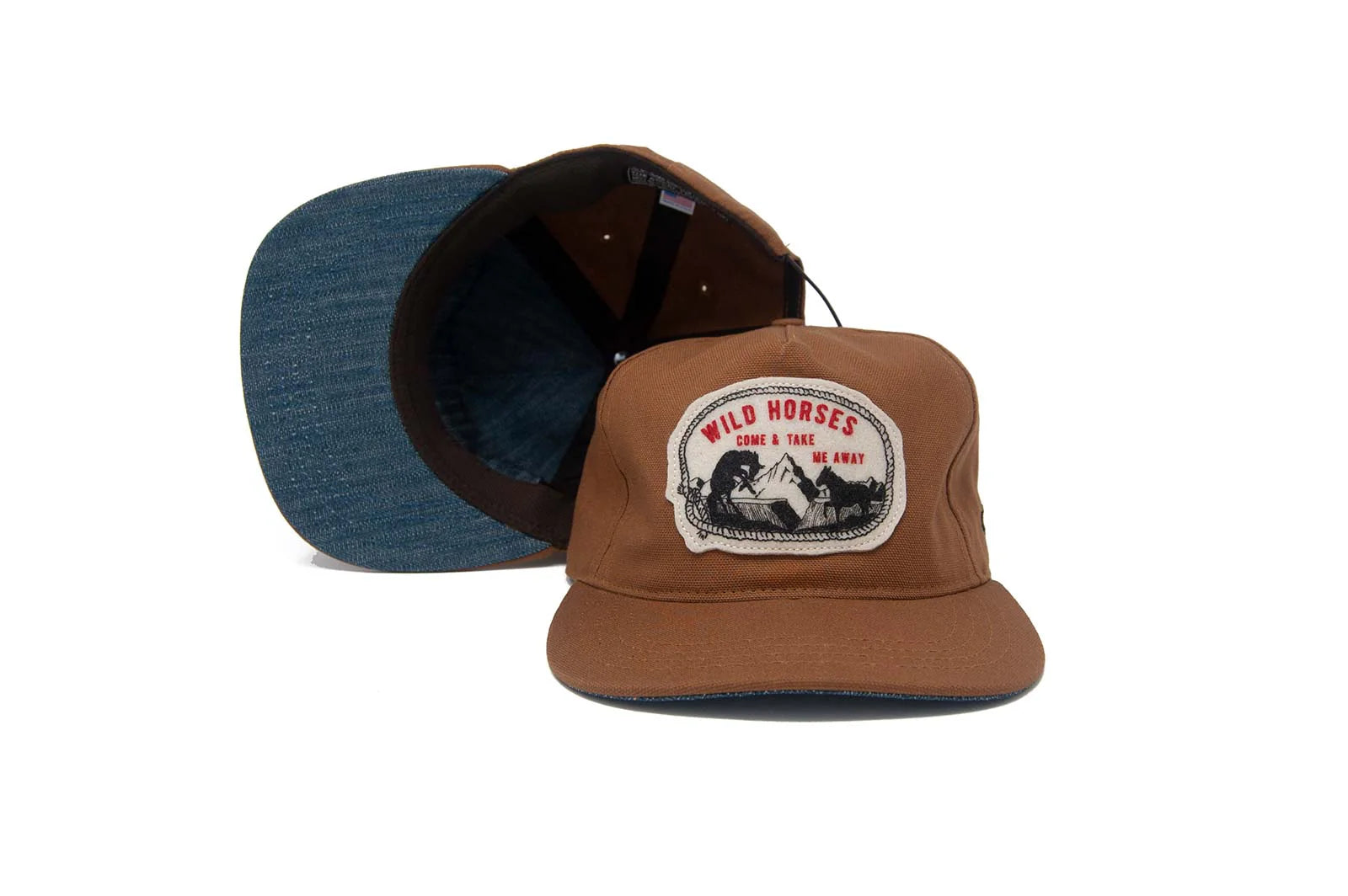 WILD HORSES II Snapback - BROWN
