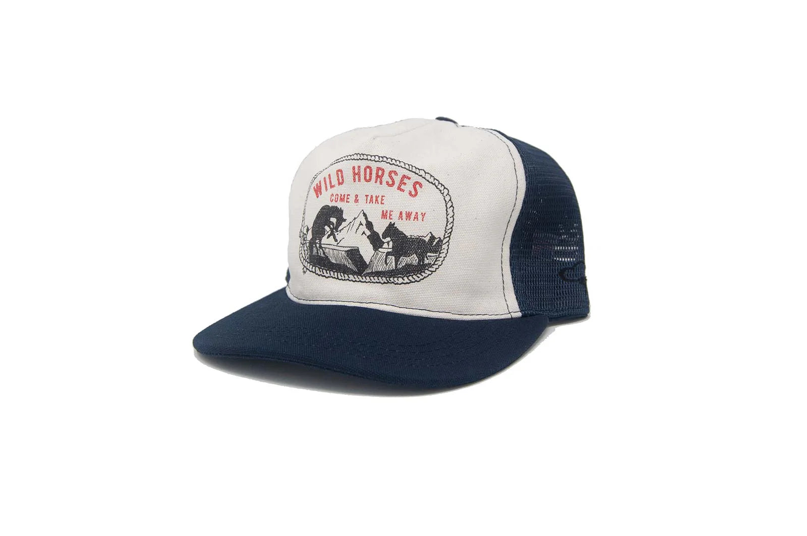 WILD HORSES TRUCKER Snapback - NAVY