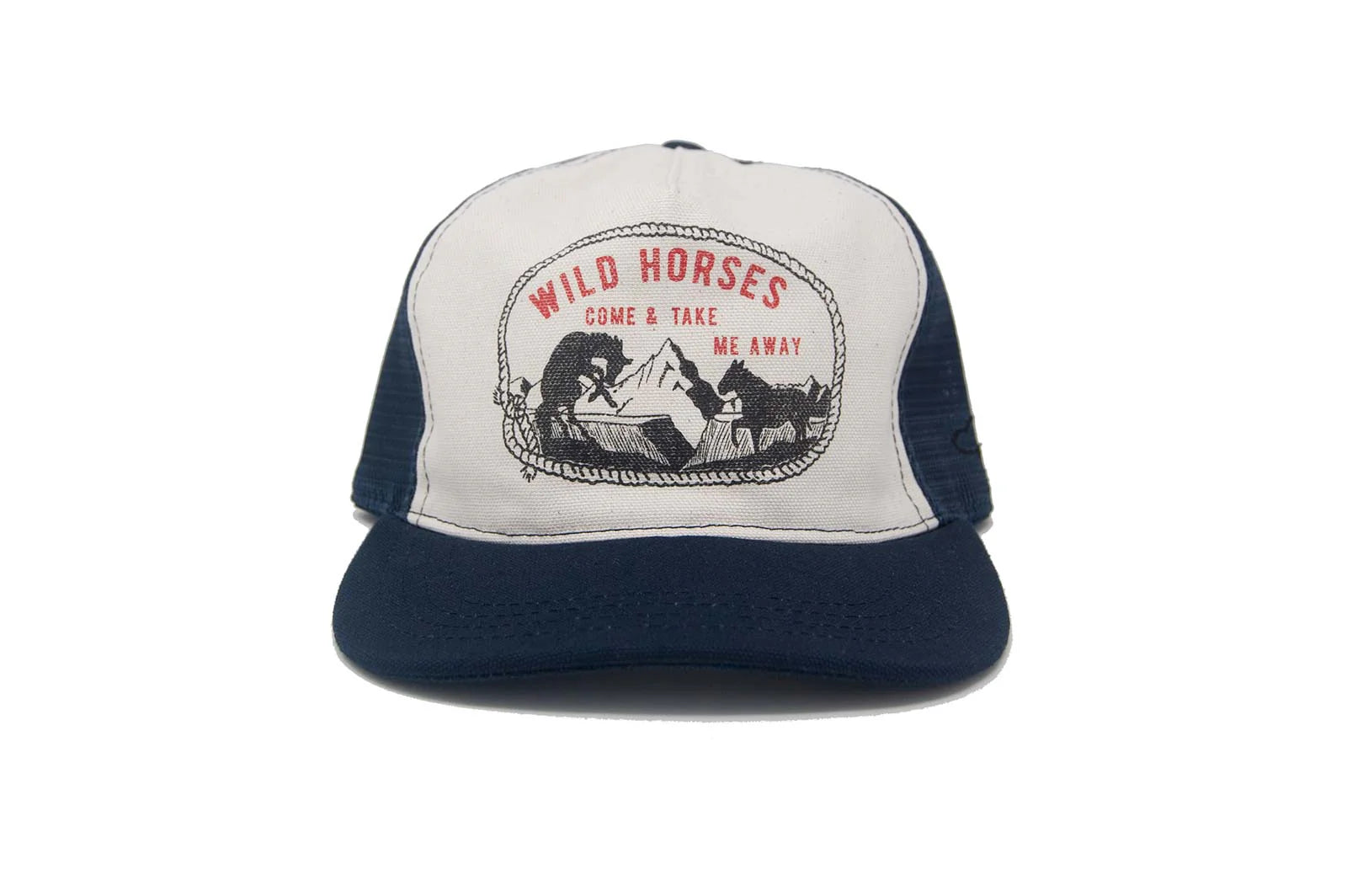 WILD HORSES TRUCKER Snapback - NAVY